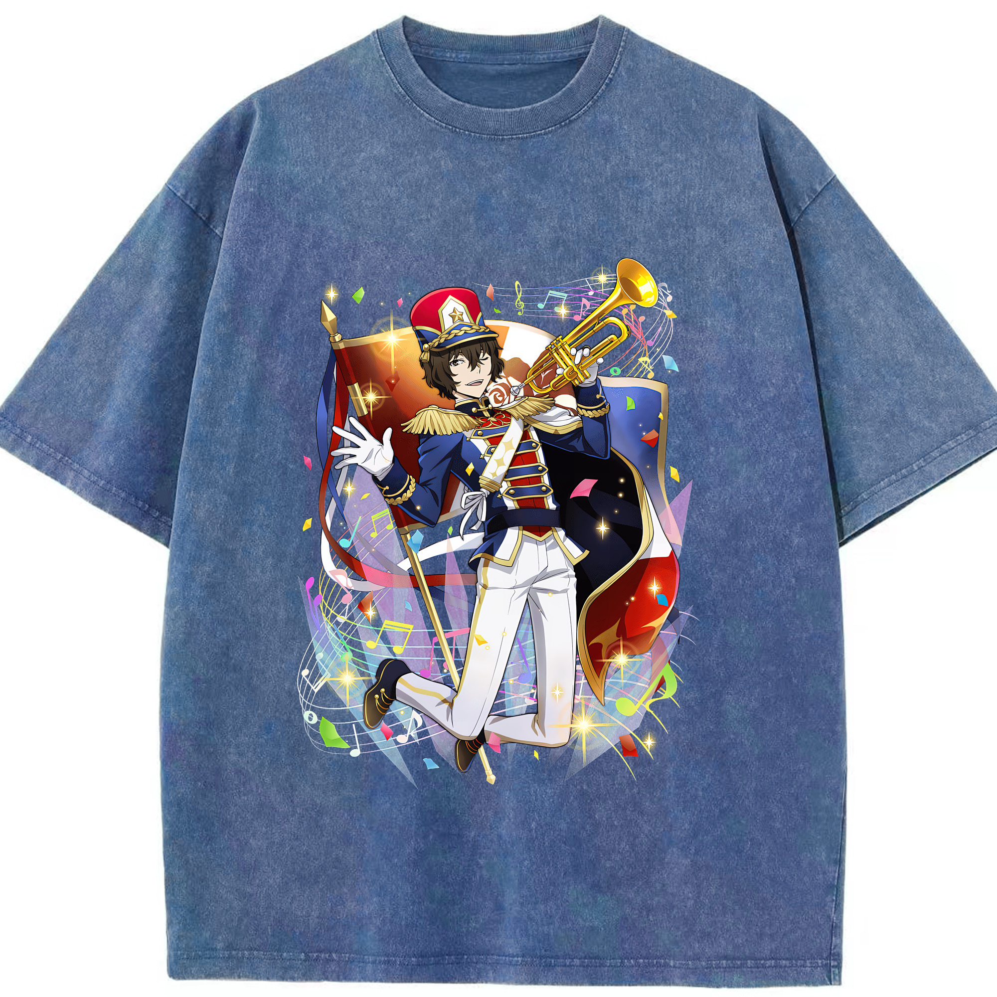 （画像用） 文豪ストレイドッグス Bungo Stray Dogs 綿100% ヴィンテージ風 半袖Tシャツ（フロントプリント）
