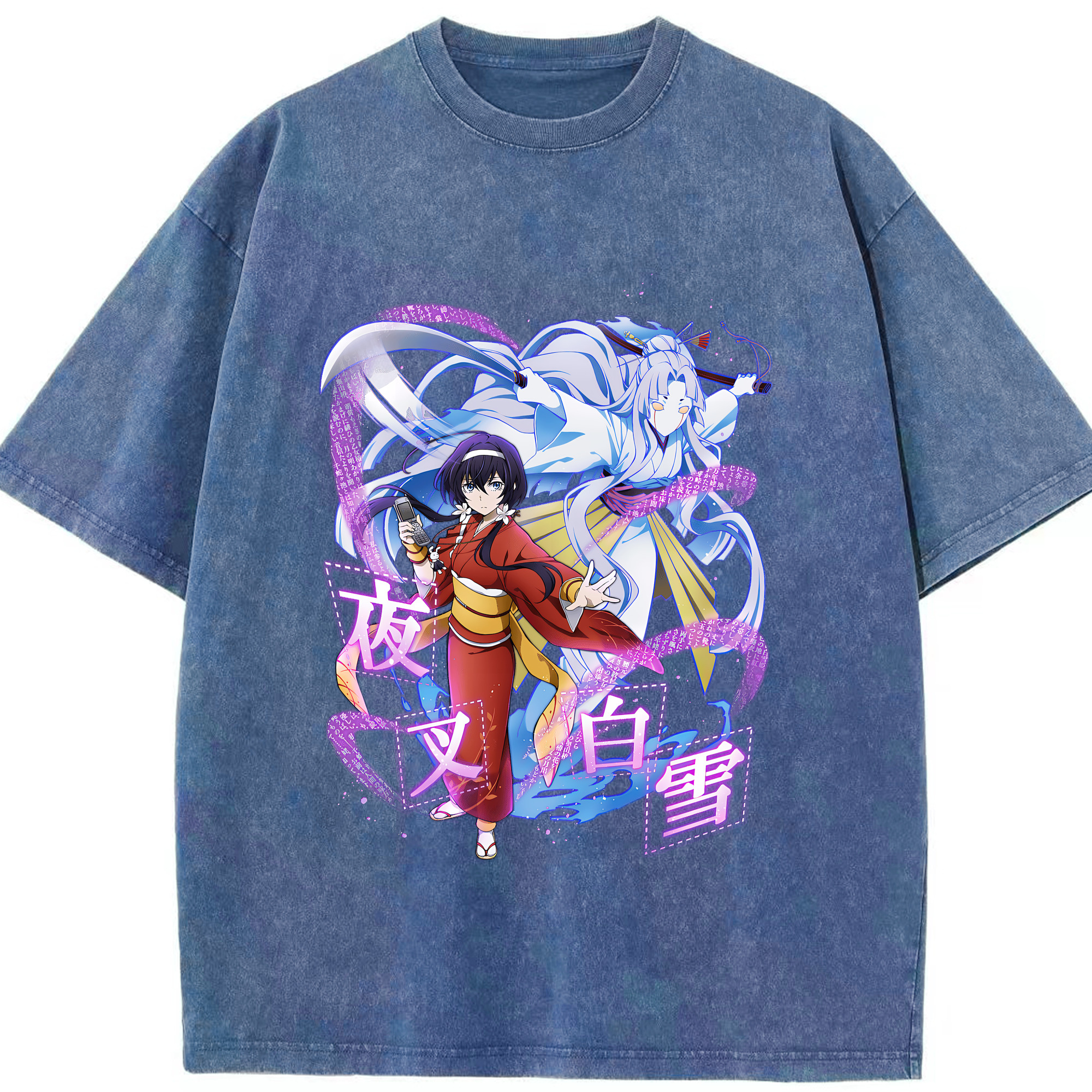 （画像用） 文豪ストレイドッグス Bungo Stray Dogs 綿100% ヴィンテージ風 半袖Tシャツ（フロントプリント）