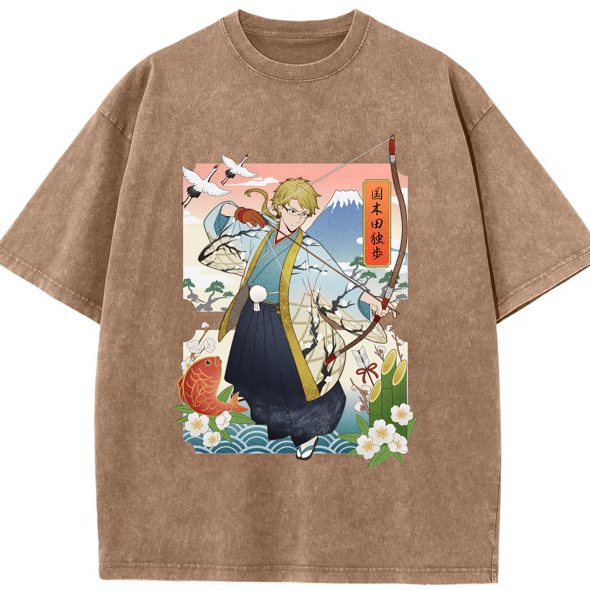（画像用） 文豪ストレイドッグス Bungo Stray Dogs 綿100% ヴィンテージ風 半袖Tシャツ（フロントプリント）
