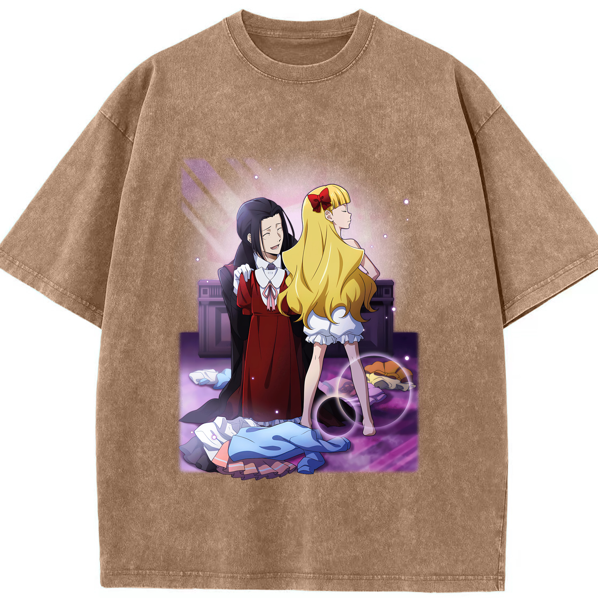 （画像用） 文豪ストレイドッグス Bungo Stray Dogs 綿100% ヴィンテージ風 半袖Tシャツ（フロントプリント）