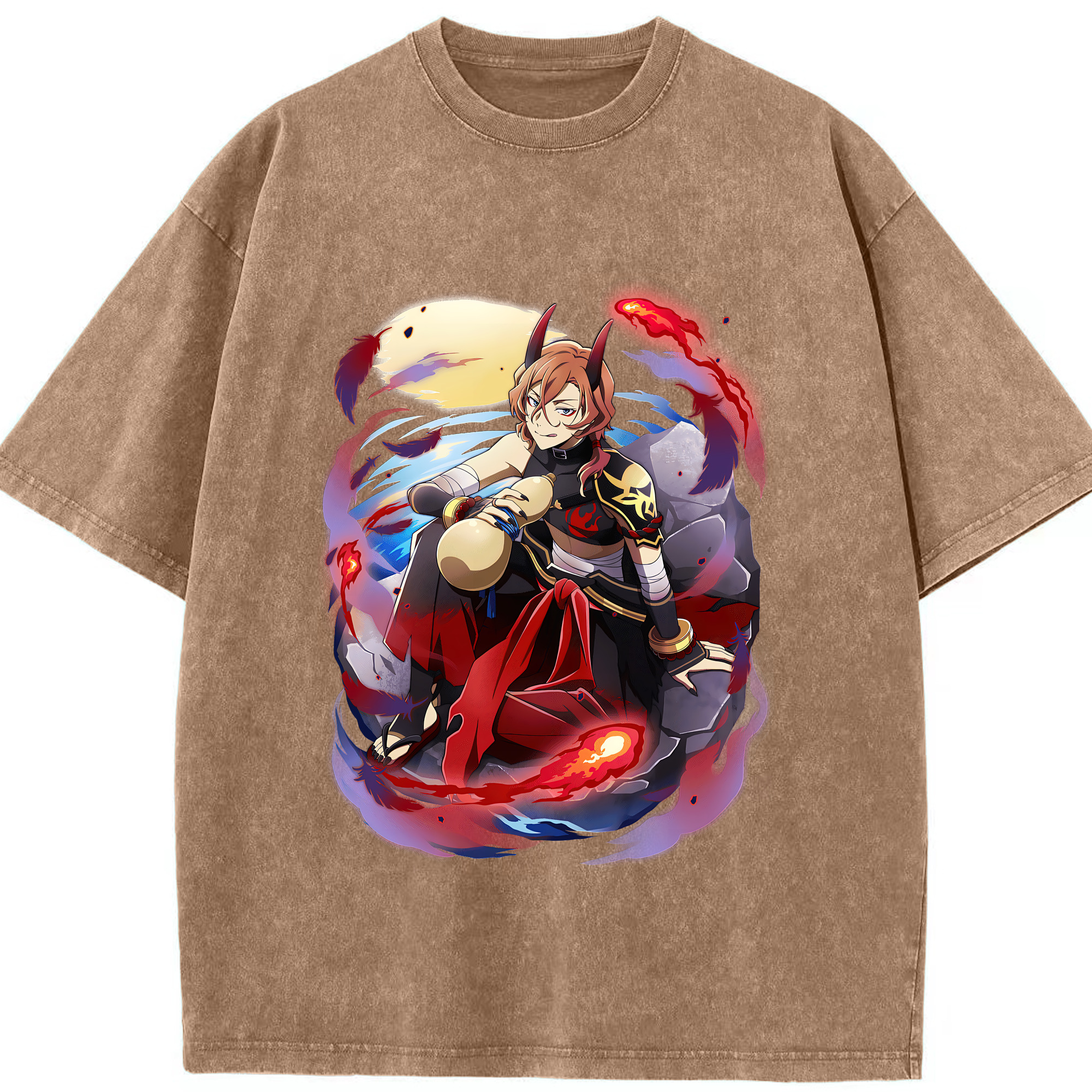 （画像用） 文豪ストレイドッグス Bungo Stray Dogs 綿100% ヴィンテージ風 半袖Tシャツ（フロントプリント）