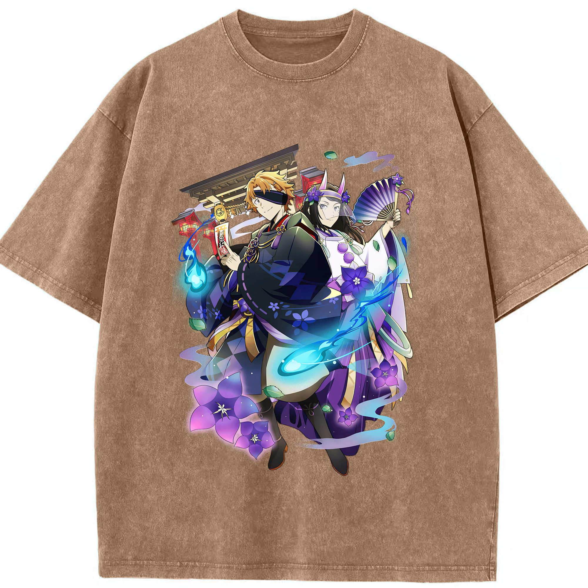 （画像用） 文豪ストレイドッグス Bungo Stray Dogs 綿100% ヴィンテージ風 半袖Tシャツ（フロントプリント）
