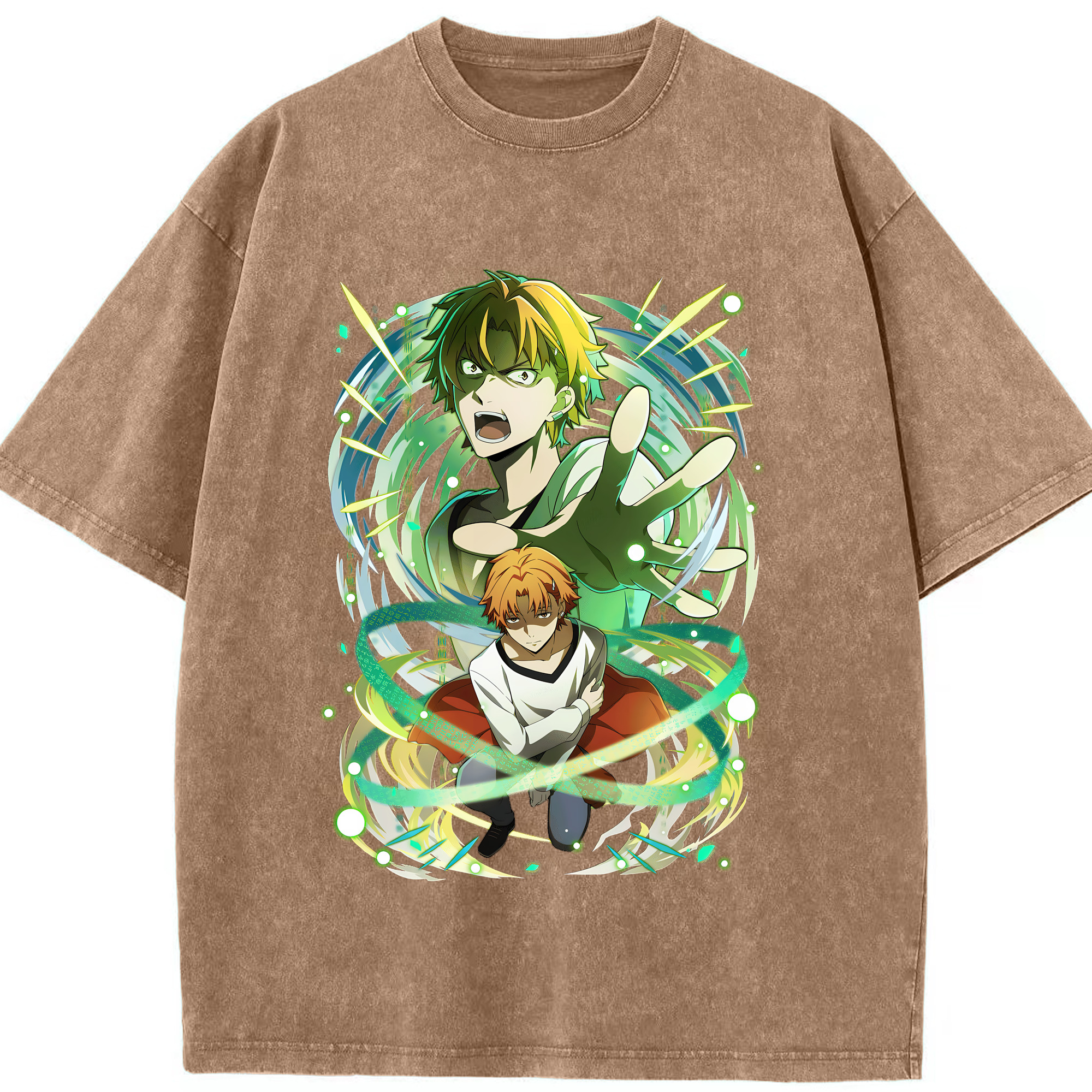 （画像用） 文豪ストレイドッグス Bungo Stray Dogs 綿100% ヴィンテージ風 半袖Tシャツ（フロントプリント）