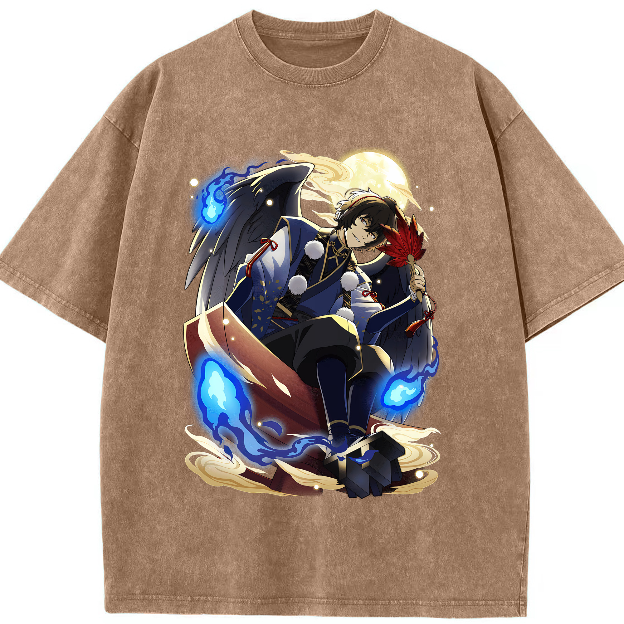 （画像用） 文豪ストレイドッグス Bungo Stray Dogs 綿100% ヴィンテージ風 半袖Tシャツ（フロントプリント）