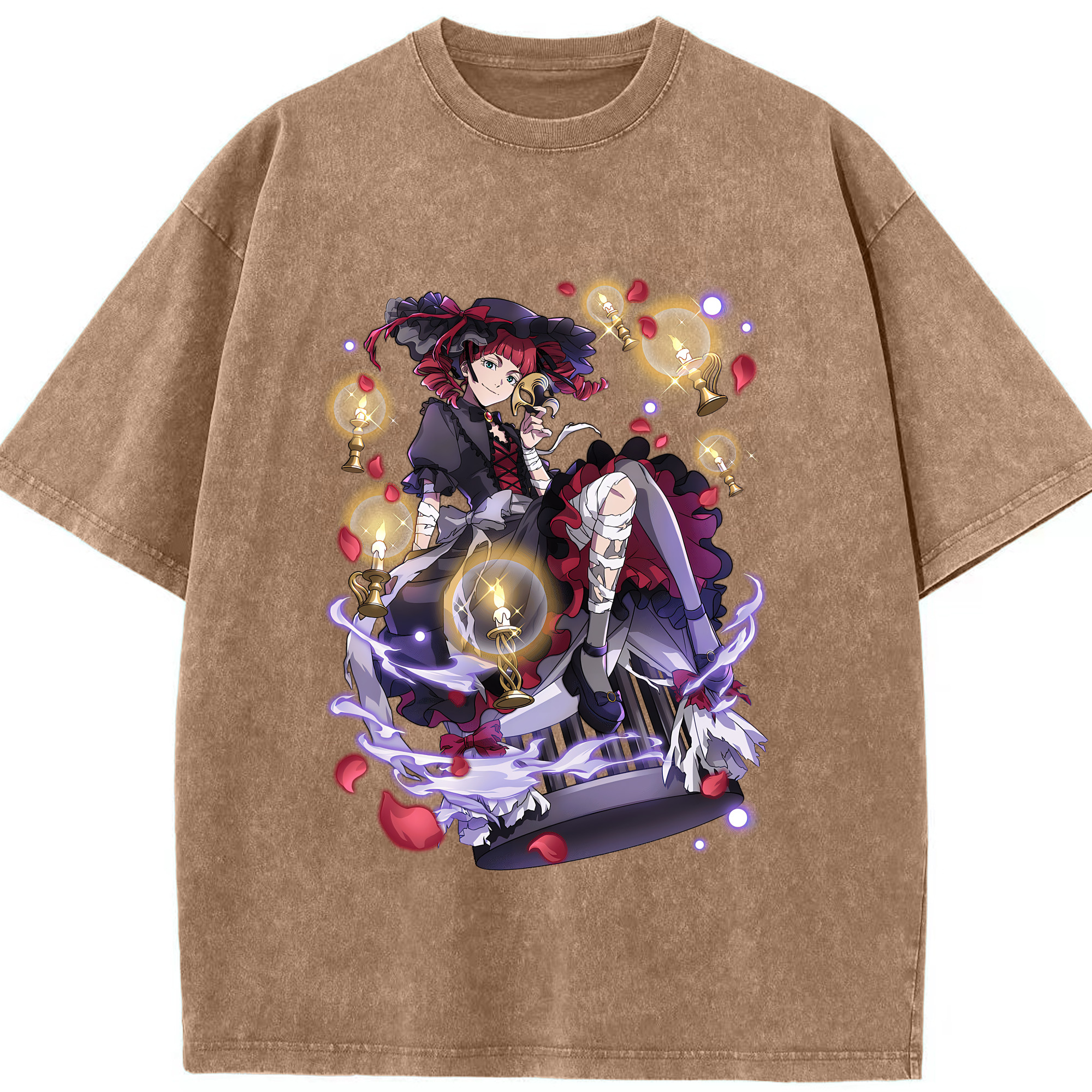 （画像用） 文豪ストレイドッグス Bungo Stray Dogs 綿100% ヴィンテージ風 半袖Tシャツ（フロントプリント）
