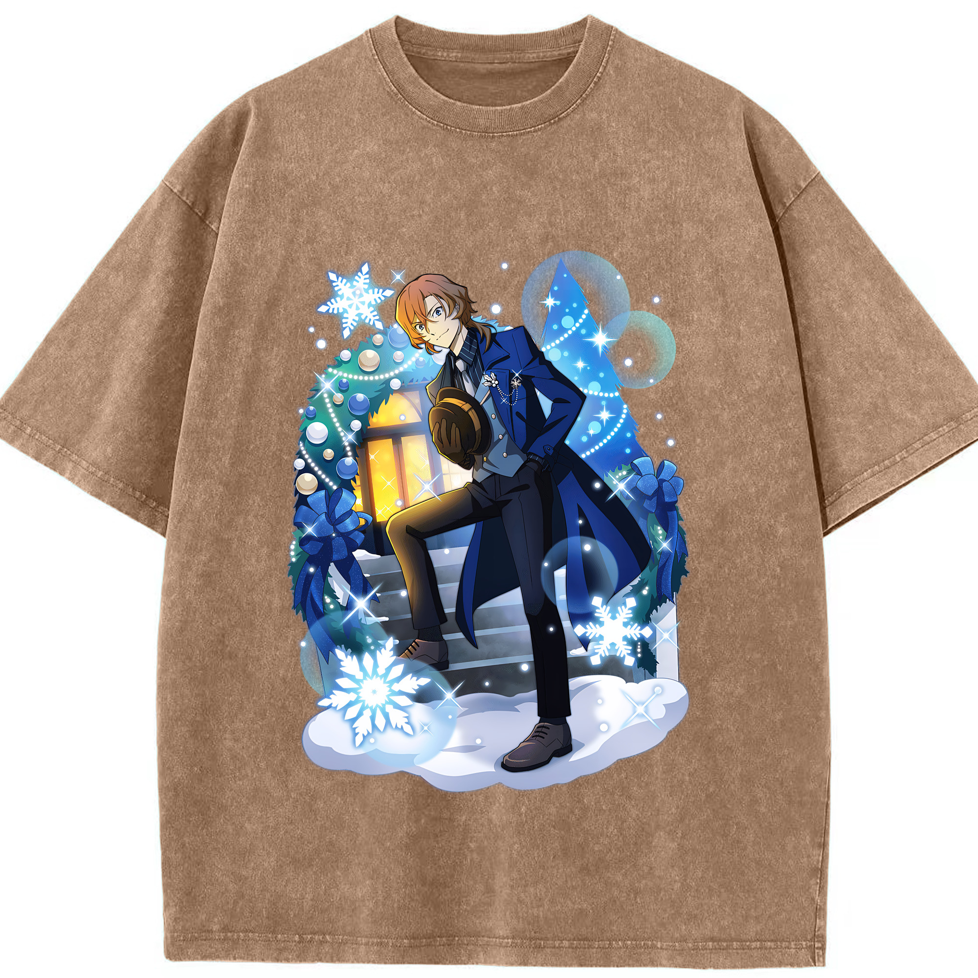 （画像用） 文豪ストレイドッグス Bungo Stray Dogs 綿100% ヴィンテージ風 半袖Tシャツ（フロントプリント）