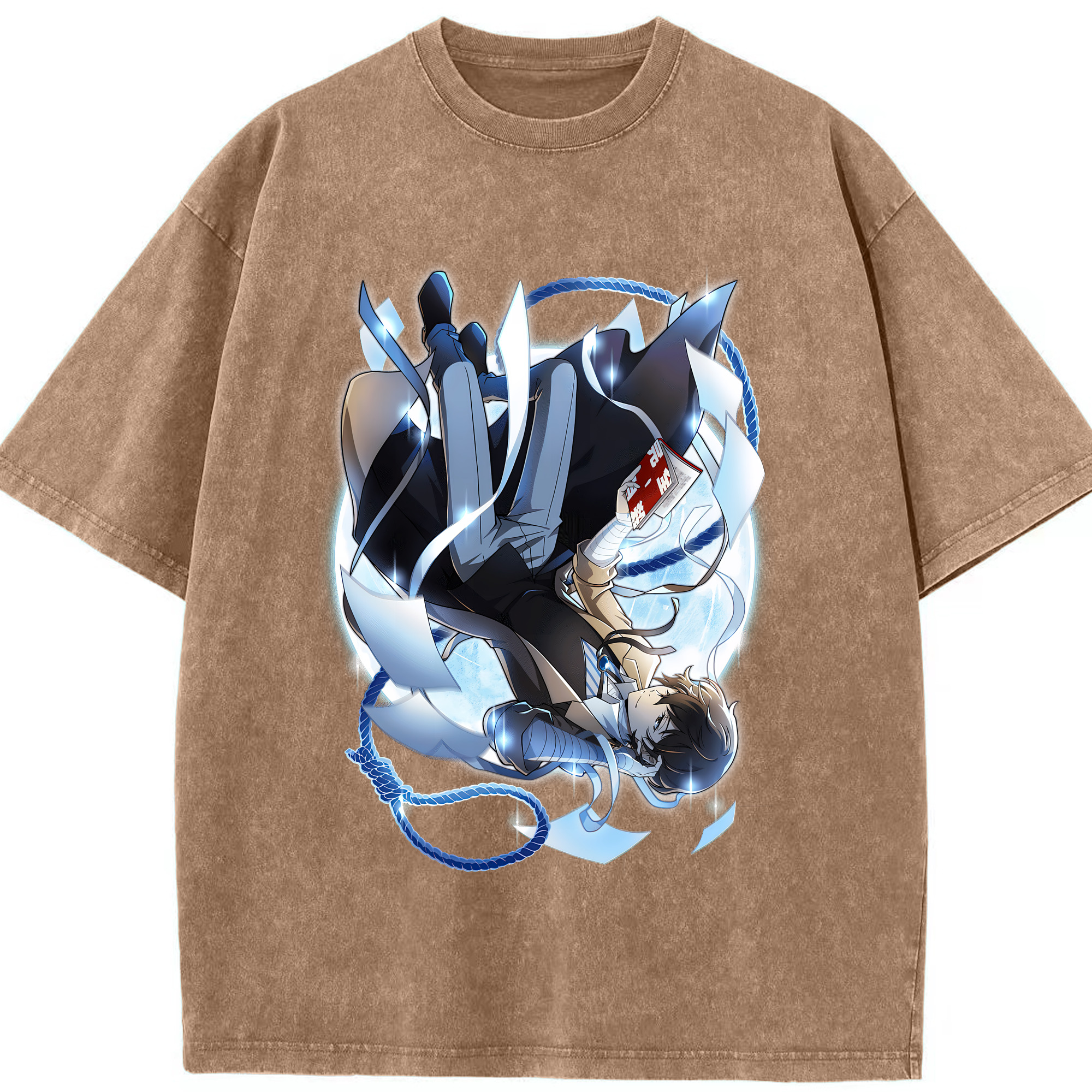 （画像用） 文豪ストレイドッグス Bungo Stray Dogs 綿100% ヴィンテージ風 半袖Tシャツ（フロントプリント）