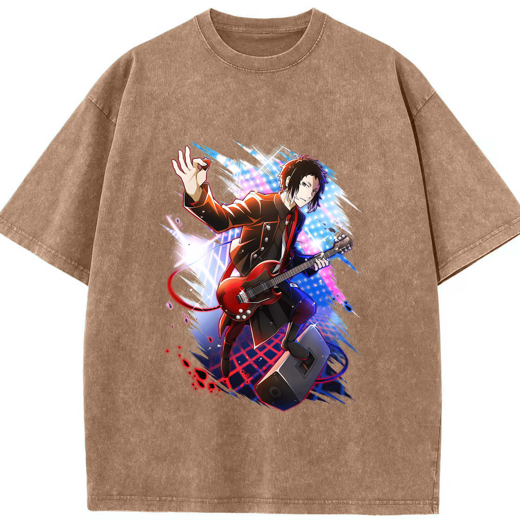 （画像用） 文豪ストレイドッグス Bungo Stray Dogs 綿100% ヴィンテージ風 半袖Tシャツ（フロントプリント）
