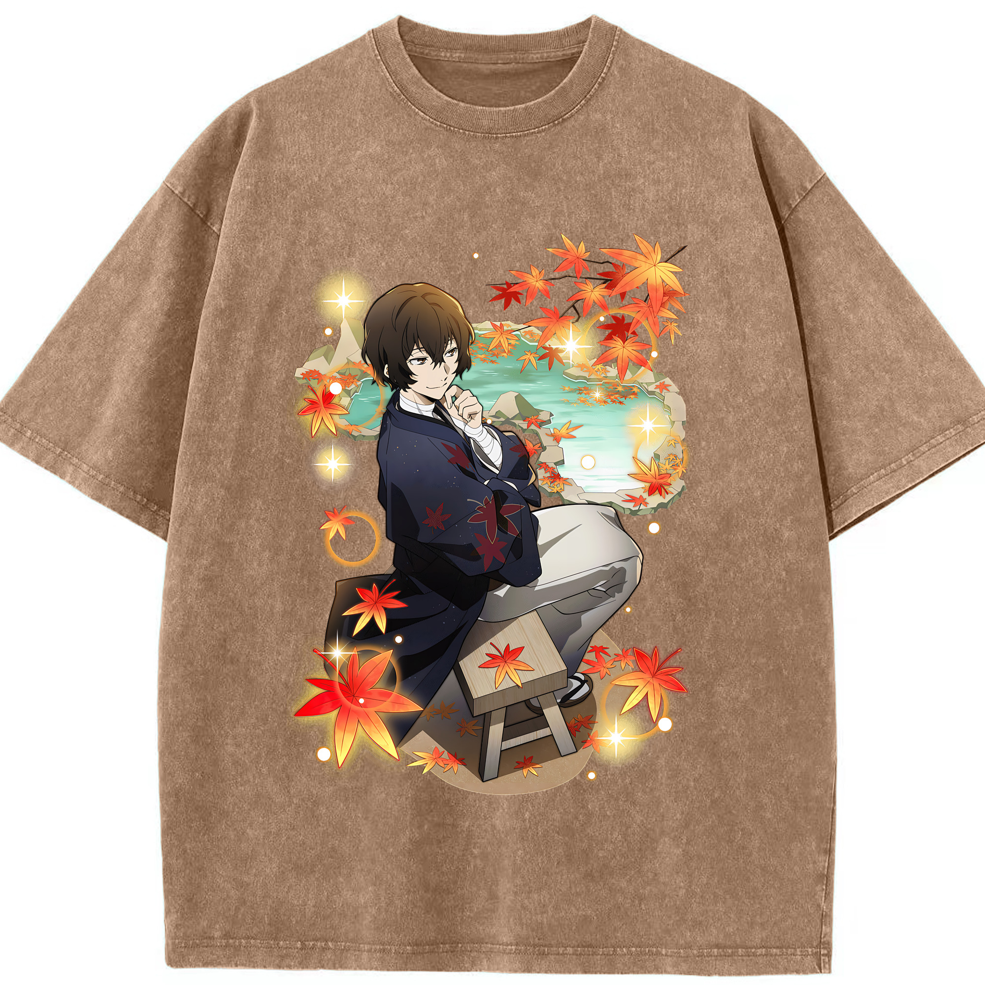 （画像用） 文豪ストレイドッグス Bungo Stray Dogs 綿100% ヴィンテージ風 半袖Tシャツ（フロントプリント）