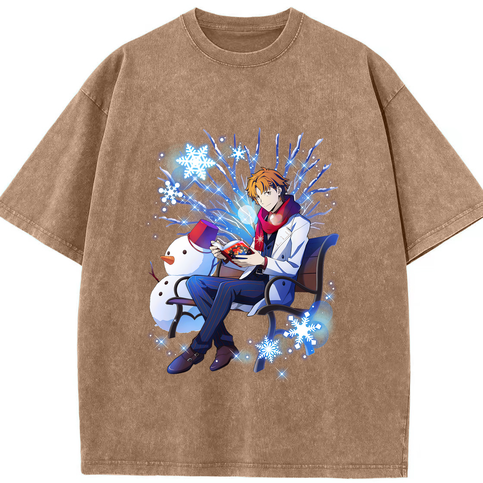 （画像用） 文豪ストレイドッグス Bungo Stray Dogs 綿100% ヴィンテージ風 半袖Tシャツ（フロントプリント）