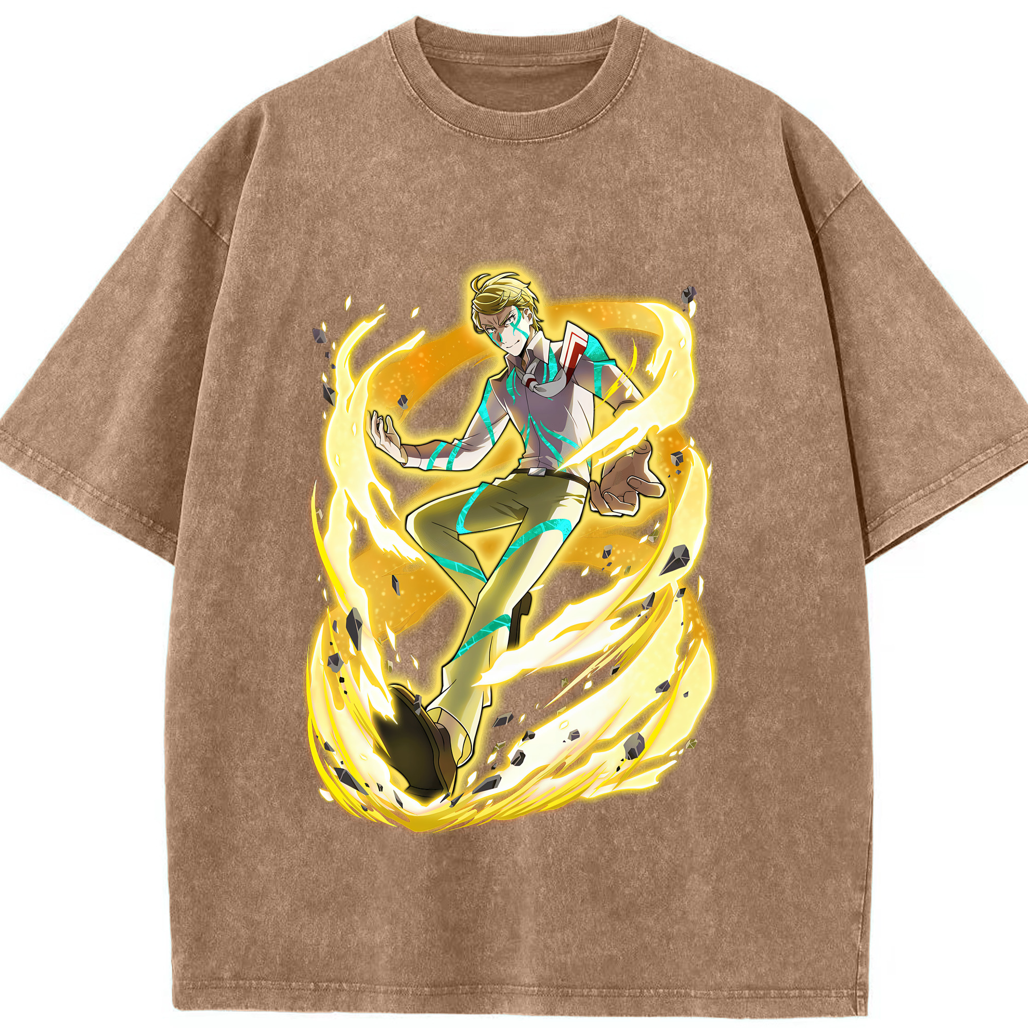 （画像用） 文豪ストレイドッグス Bungo Stray Dogs 綿100% ヴィンテージ風 半袖Tシャツ（フロントプリント）