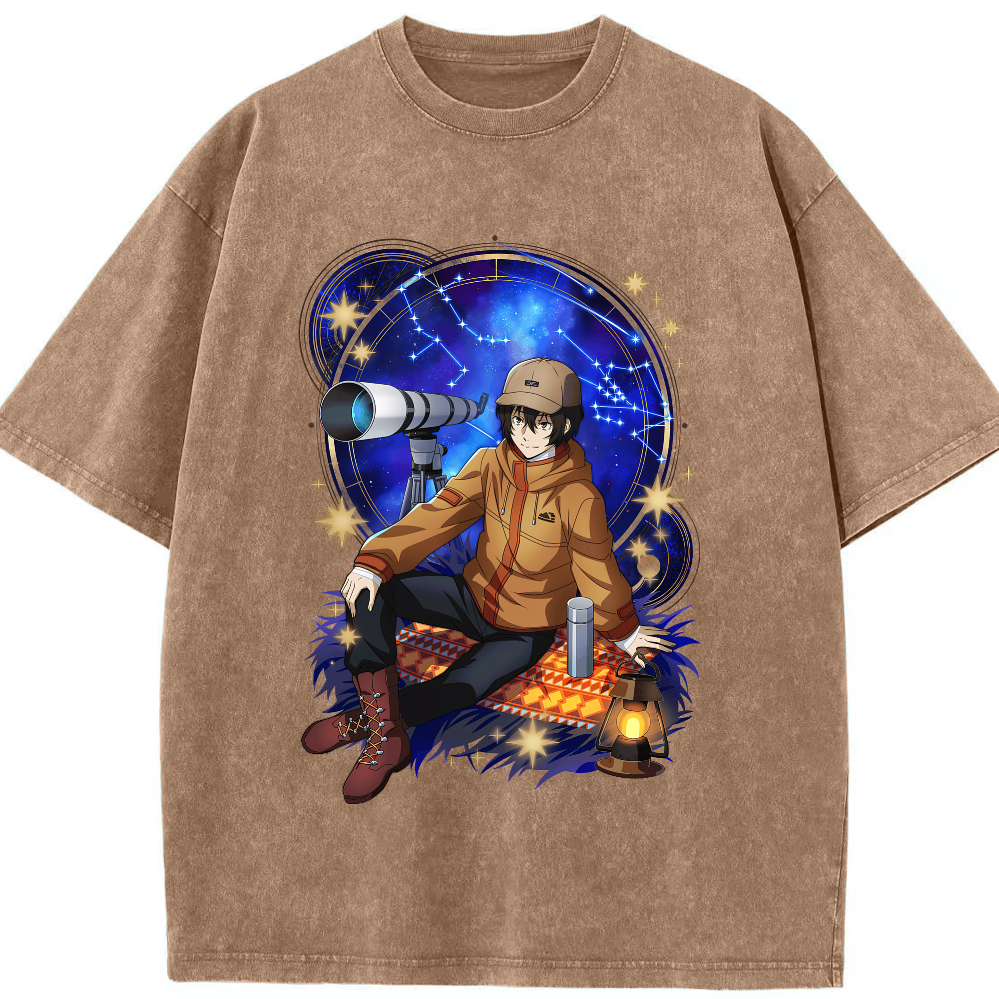 （画像用） 文豪ストレイドッグス Bungo Stray Dogs 綿100% ヴィンテージ風 半袖Tシャツ（フロントプリント）