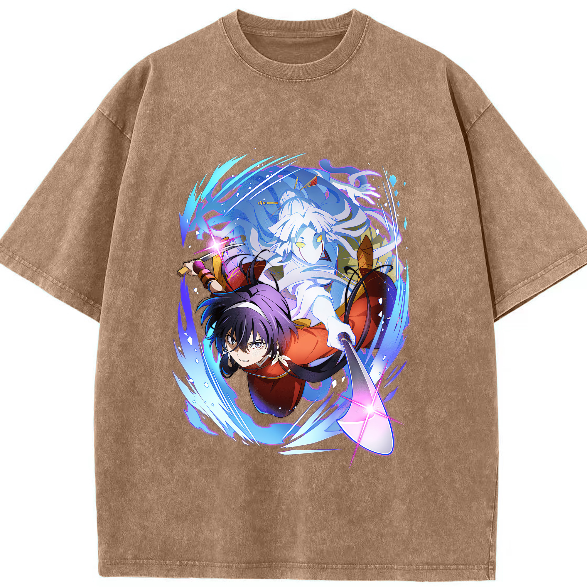 （画像用） 文豪ストレイドッグス Bungo Stray Dogs 綿100% ヴィンテージ風 半袖Tシャツ（フロントプリント）