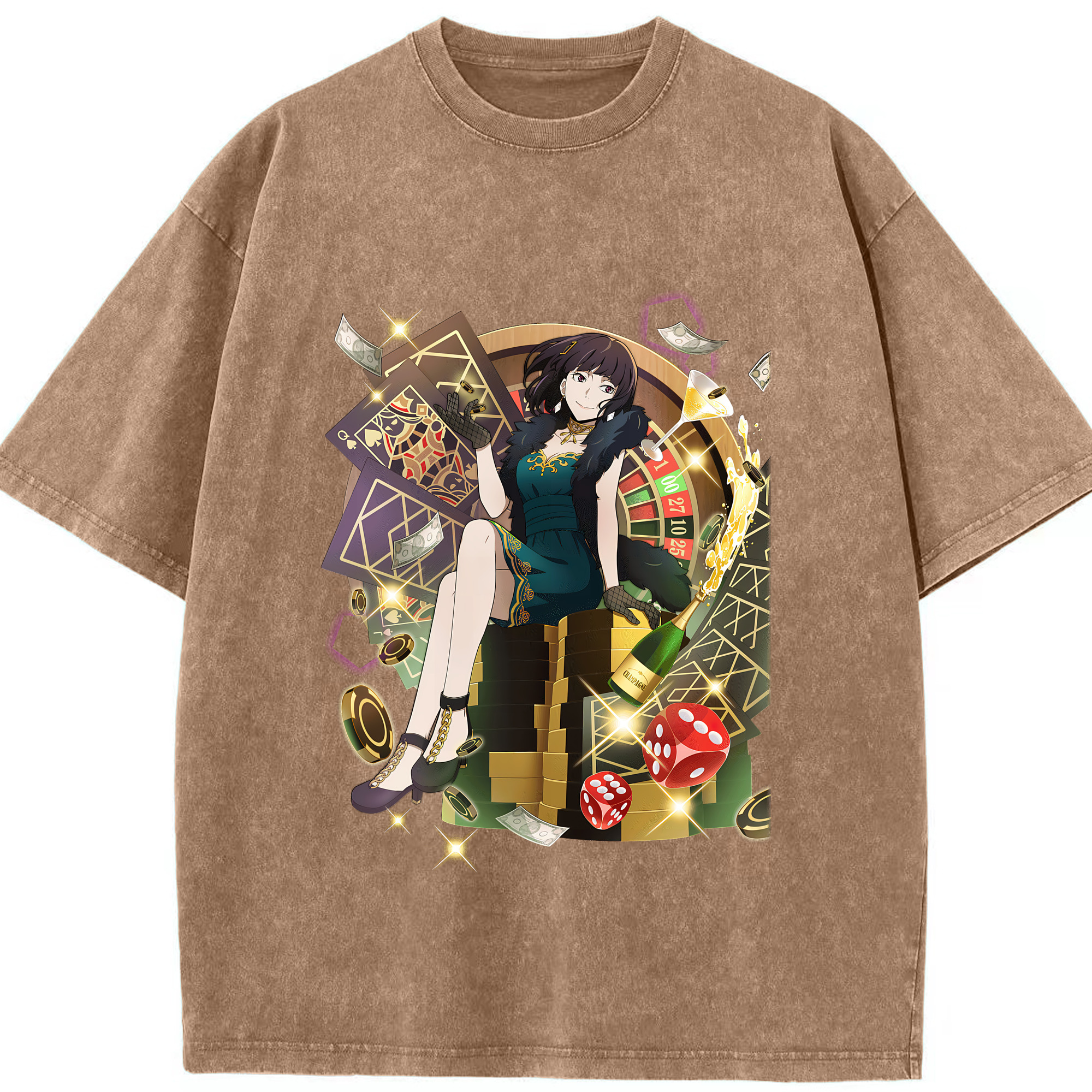 （画像用） 文豪ストレイドッグス Bungo Stray Dogs 綿100% ヴィンテージ風 半袖Tシャツ（フロントプリント）
