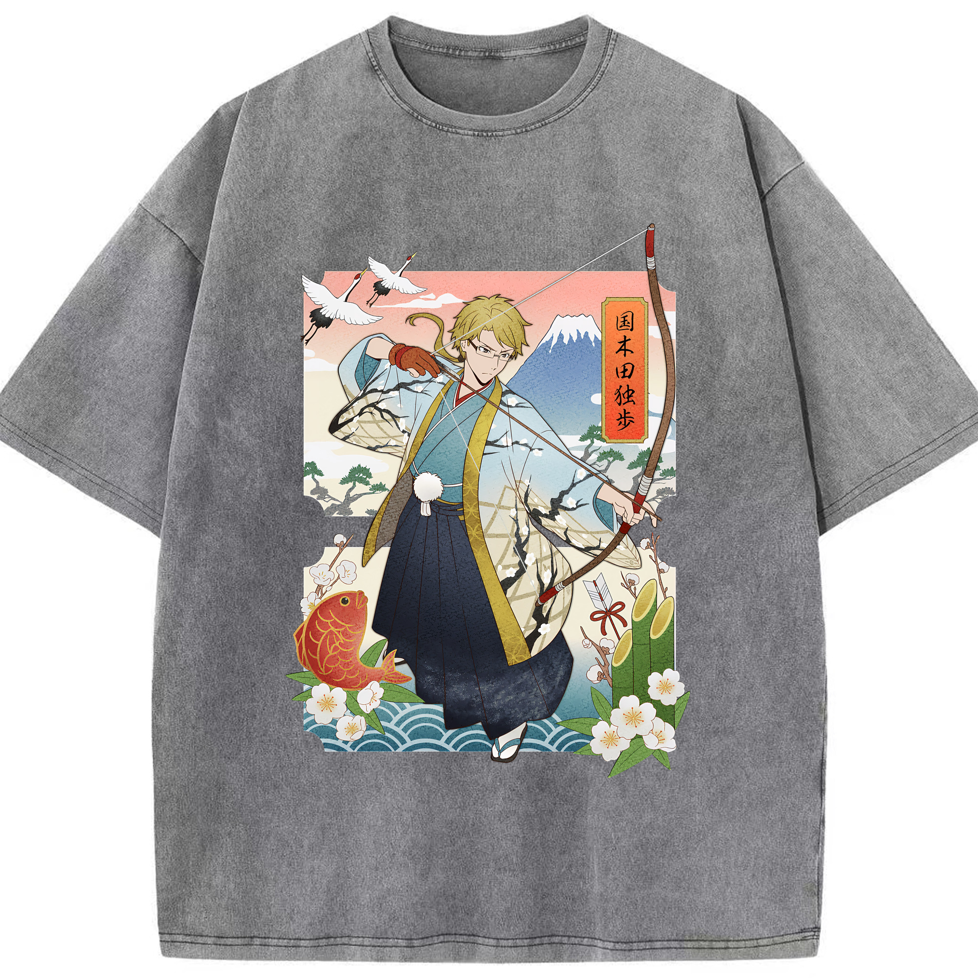 （画像用） 文豪ストレイドッグス Bungo Stray Dogs 綿100% ヴィンテージ風 半袖Tシャツ（フロントプリント）