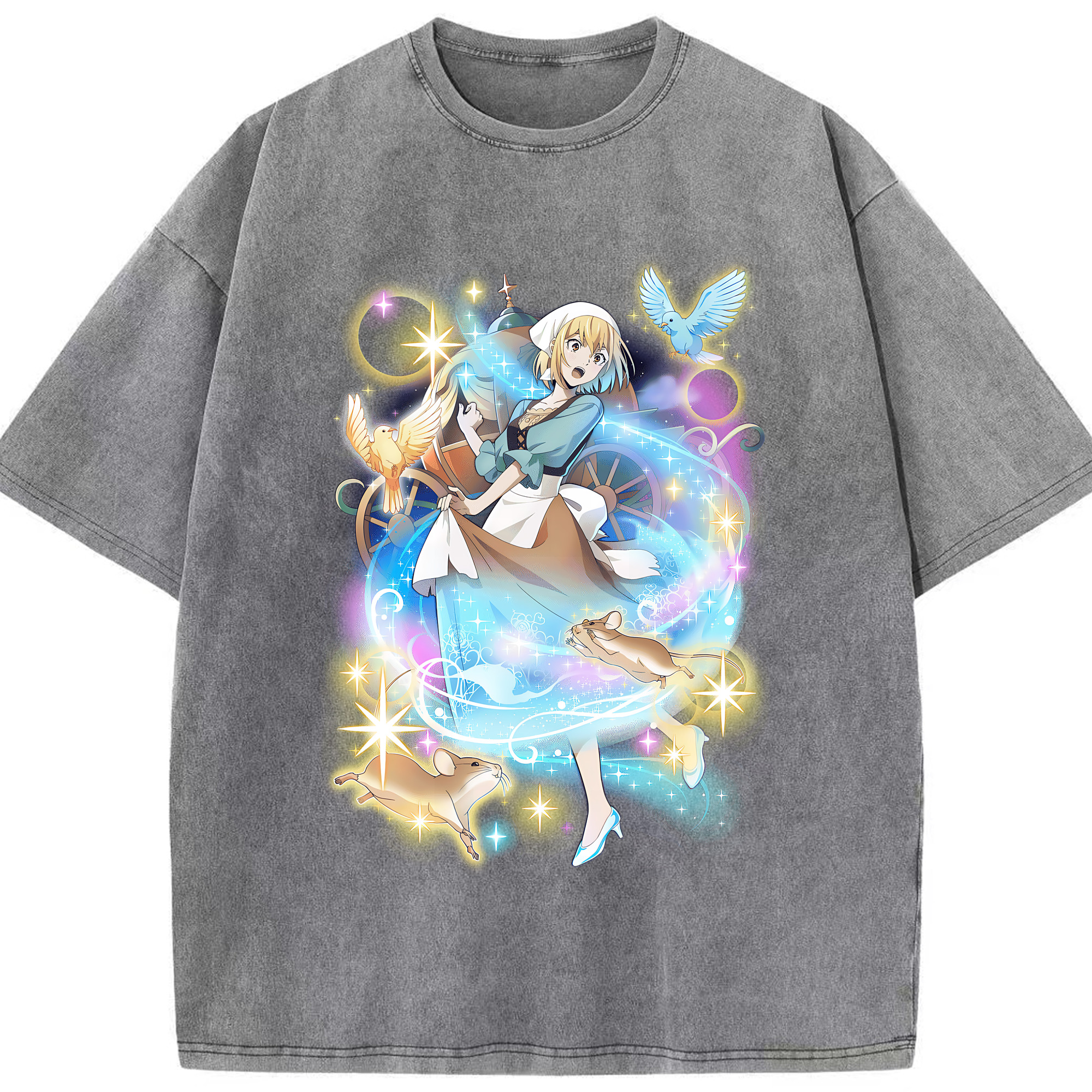 （画像用） 文豪ストレイドッグス Bungo Stray Dogs 綿100% ヴィンテージ風 半袖Tシャツ（フロントプリント）