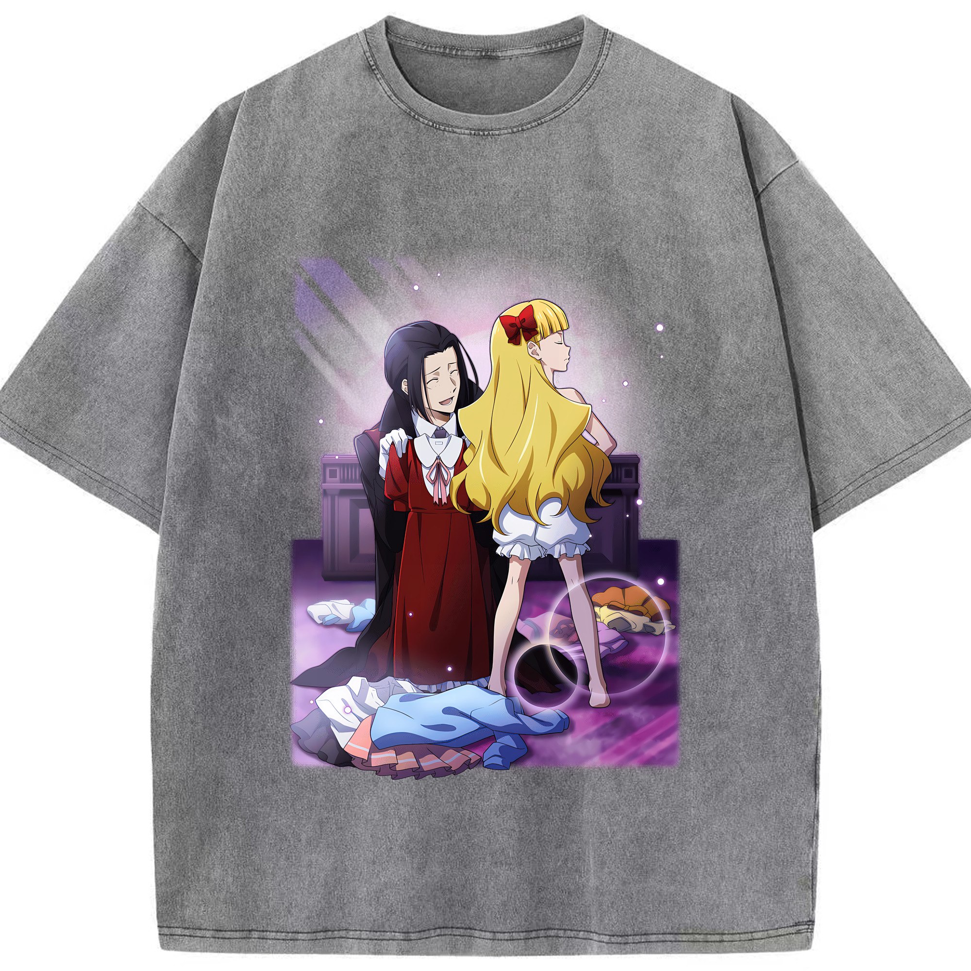 （画像用） 文豪ストレイドッグス Bungo Stray Dogs 綿100% ヴィンテージ風 半袖Tシャツ（フロントプリント）