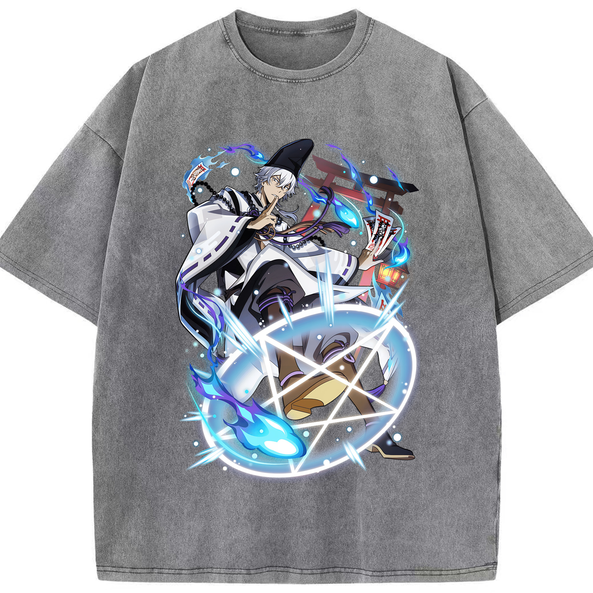 （画像用） 文豪ストレイドッグス Bungo Stray Dogs 綿100% ヴィンテージ風 半袖Tシャツ（フロントプリント）