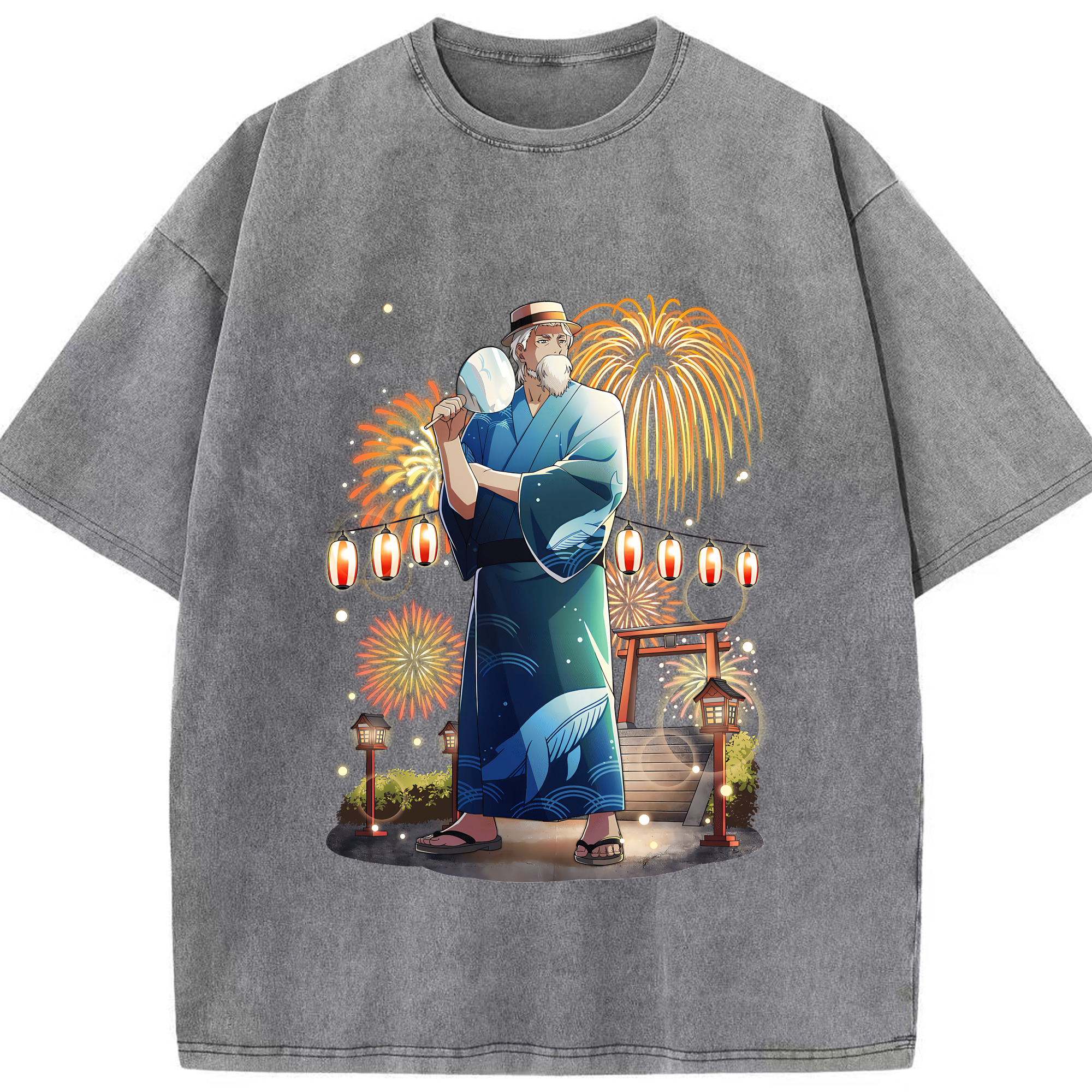 （画像用） 文豪ストレイドッグス Bungo Stray Dogs 綿100% ヴィンテージ風 半袖Tシャツ（フロントプリント）