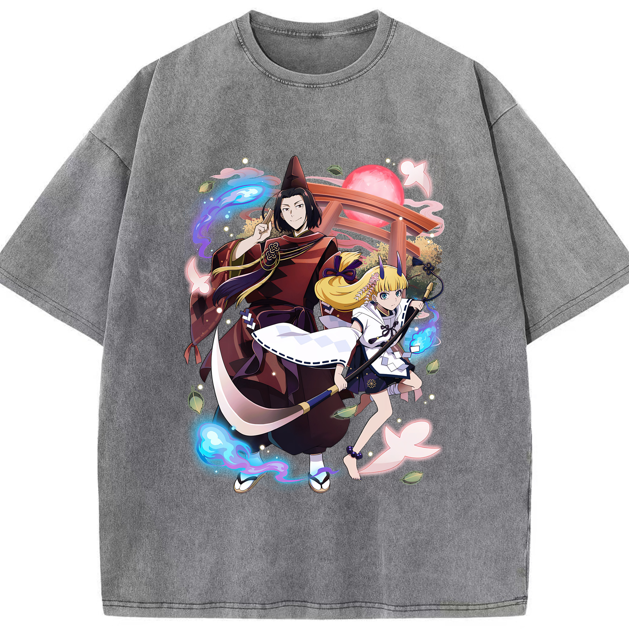 （画像用） 文豪ストレイドッグス Bungo Stray Dogs 綿100% ヴィンテージ風 半袖Tシャツ（フロントプリント）