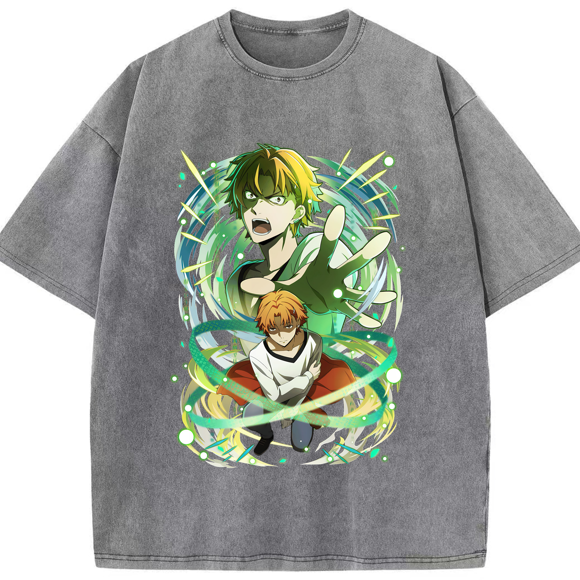 （画像用） 文豪ストレイドッグス Bungo Stray Dogs 綿100% ヴィンテージ風 半袖Tシャツ（フロントプリント）