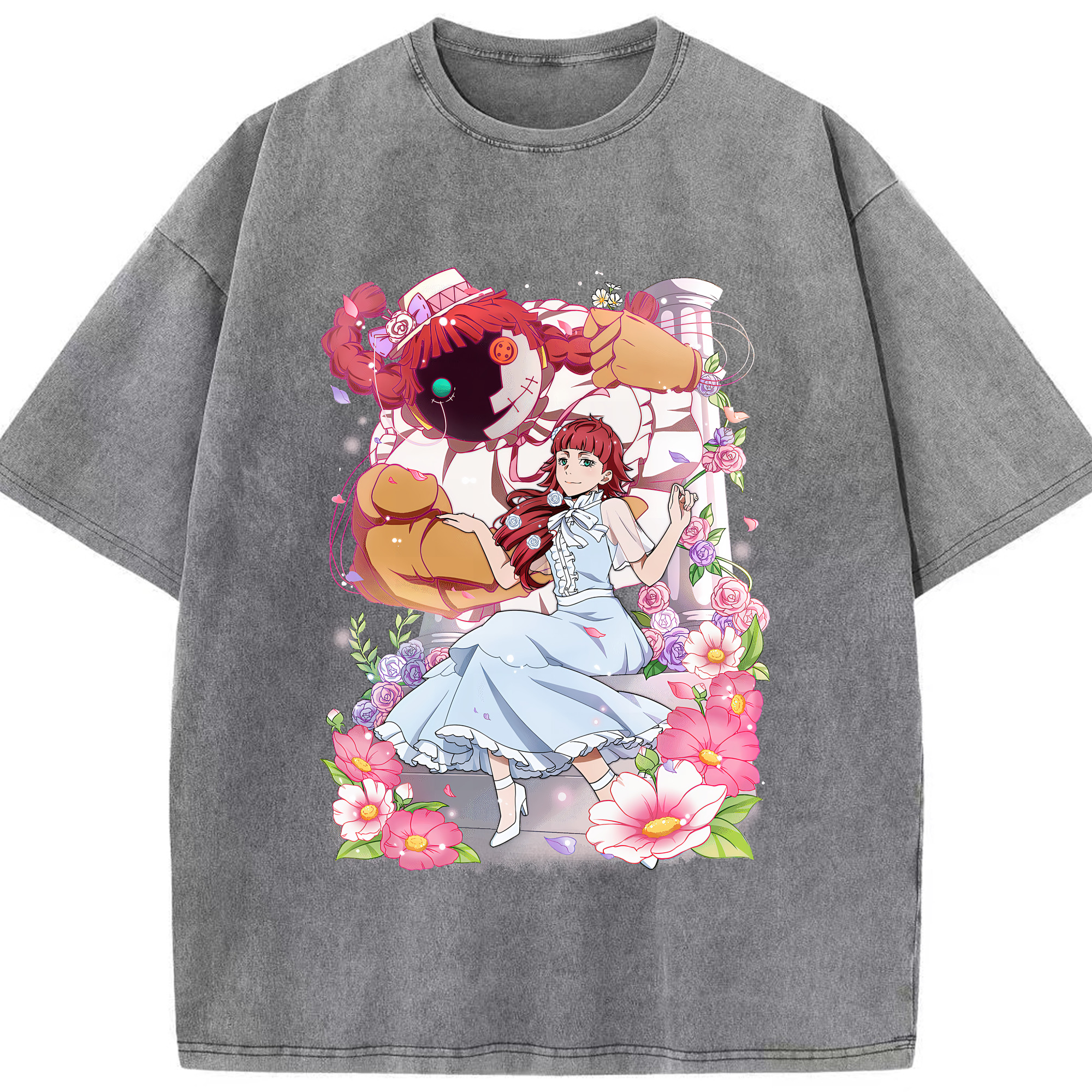 （画像用） 文豪ストレイドッグス Bungo Stray Dogs 綿100% ヴィンテージ風 半袖Tシャツ（フロントプリント）