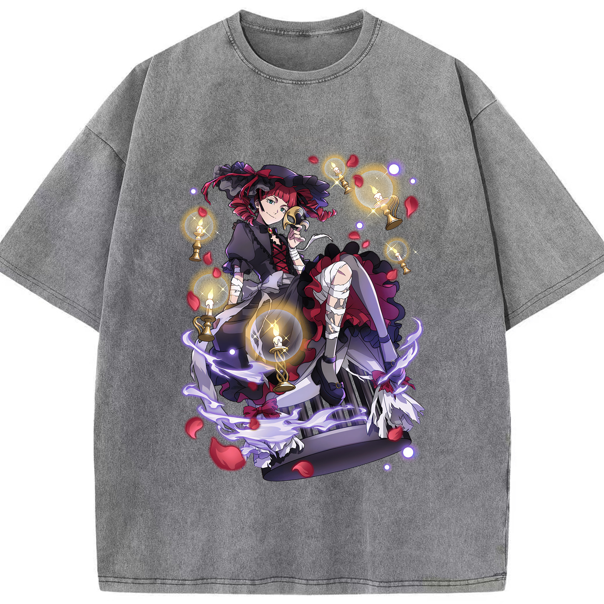 （画像用） 文豪ストレイドッグス Bungo Stray Dogs 綿100% ヴィンテージ風 半袖Tシャツ（フロントプリント）