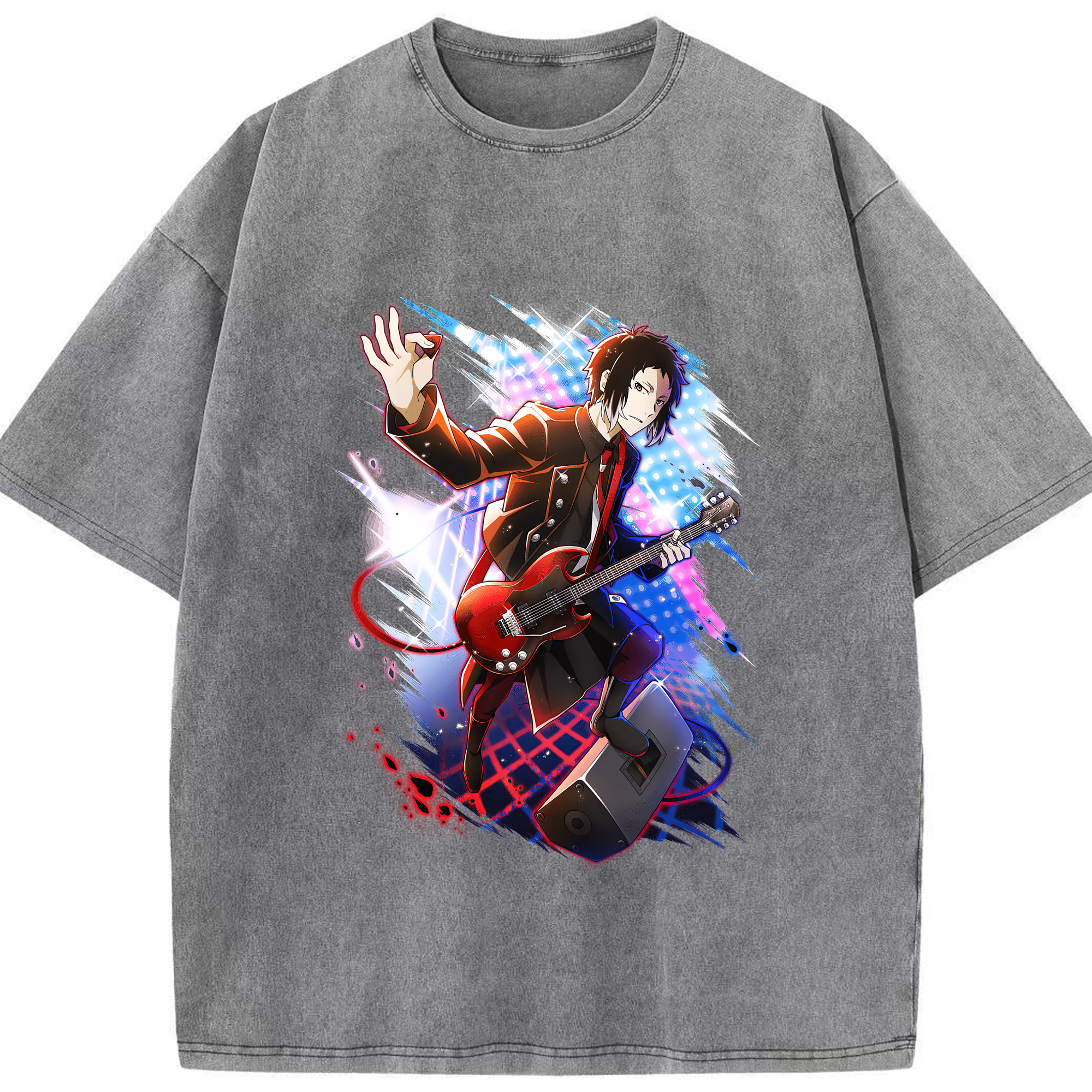 （画像用） 文豪ストレイドッグス Bungo Stray Dogs 綿100% ヴィンテージ風 半袖Tシャツ（フロントプリント）