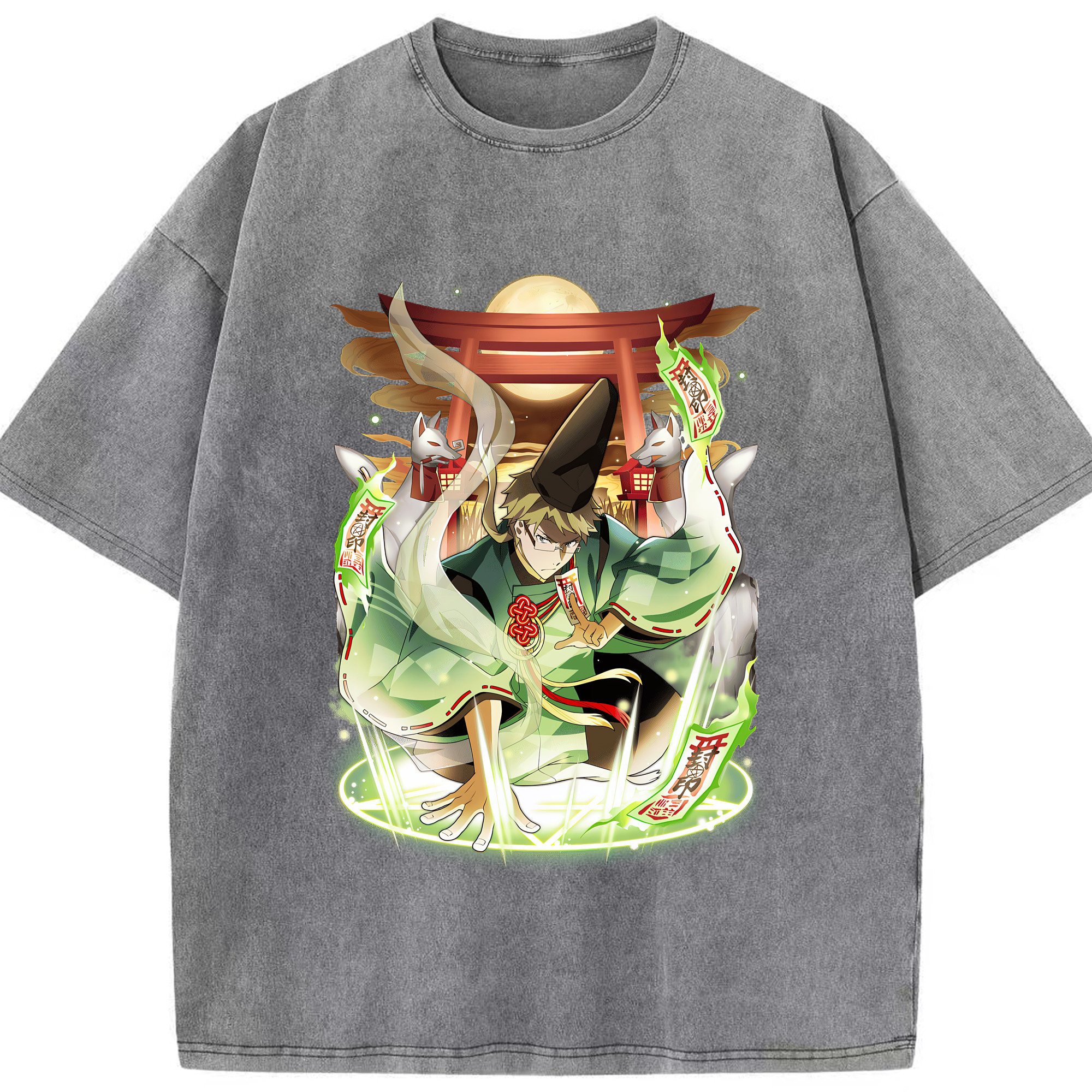 （画像用） 文豪ストレイドッグス Bungo Stray Dogs 綿100% ヴィンテージ風 半袖Tシャツ（フロントプリント）