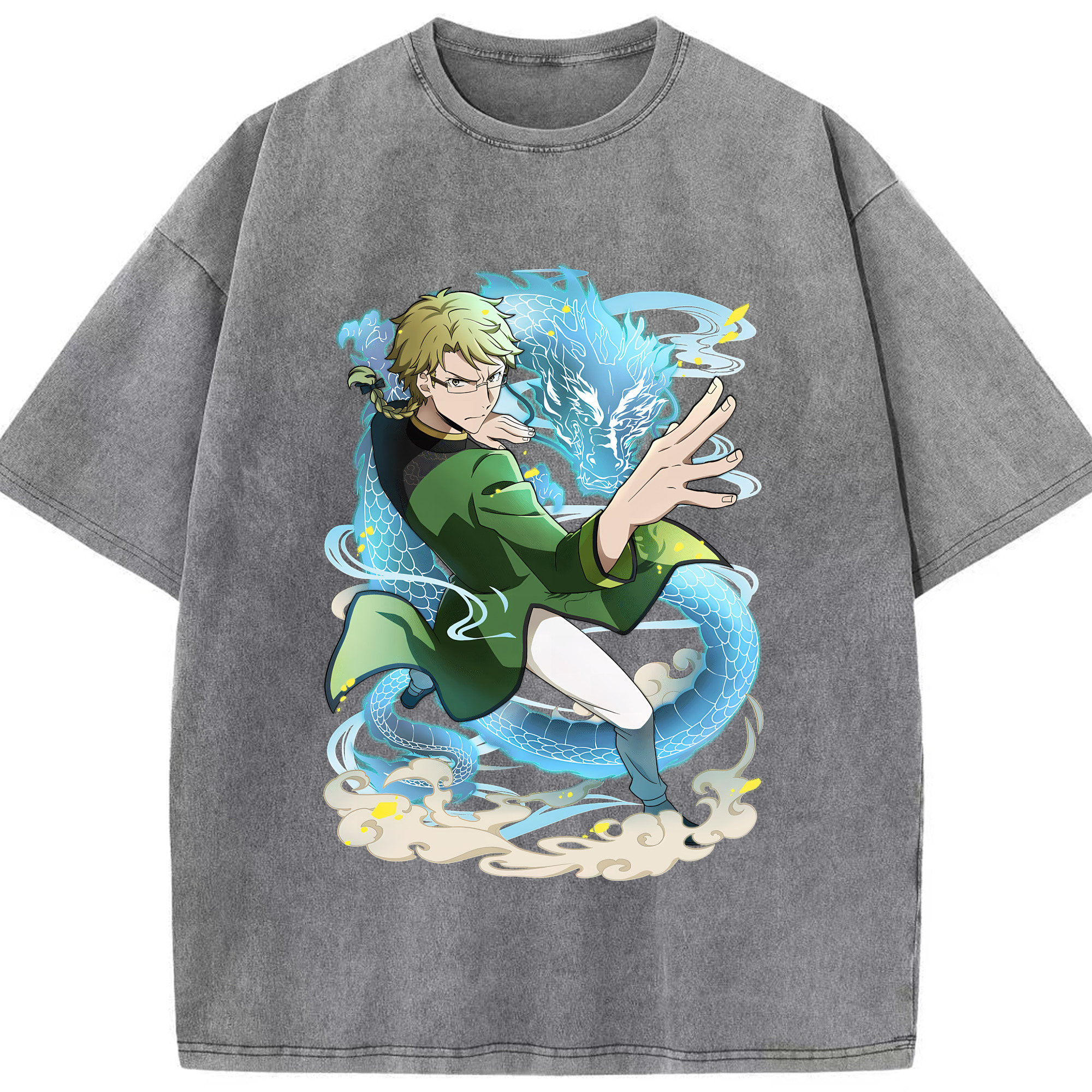 （画像用） 文豪ストレイドッグス Bungo Stray Dogs 綿100% ヴィンテージ風 半袖Tシャツ（フロントプリント）