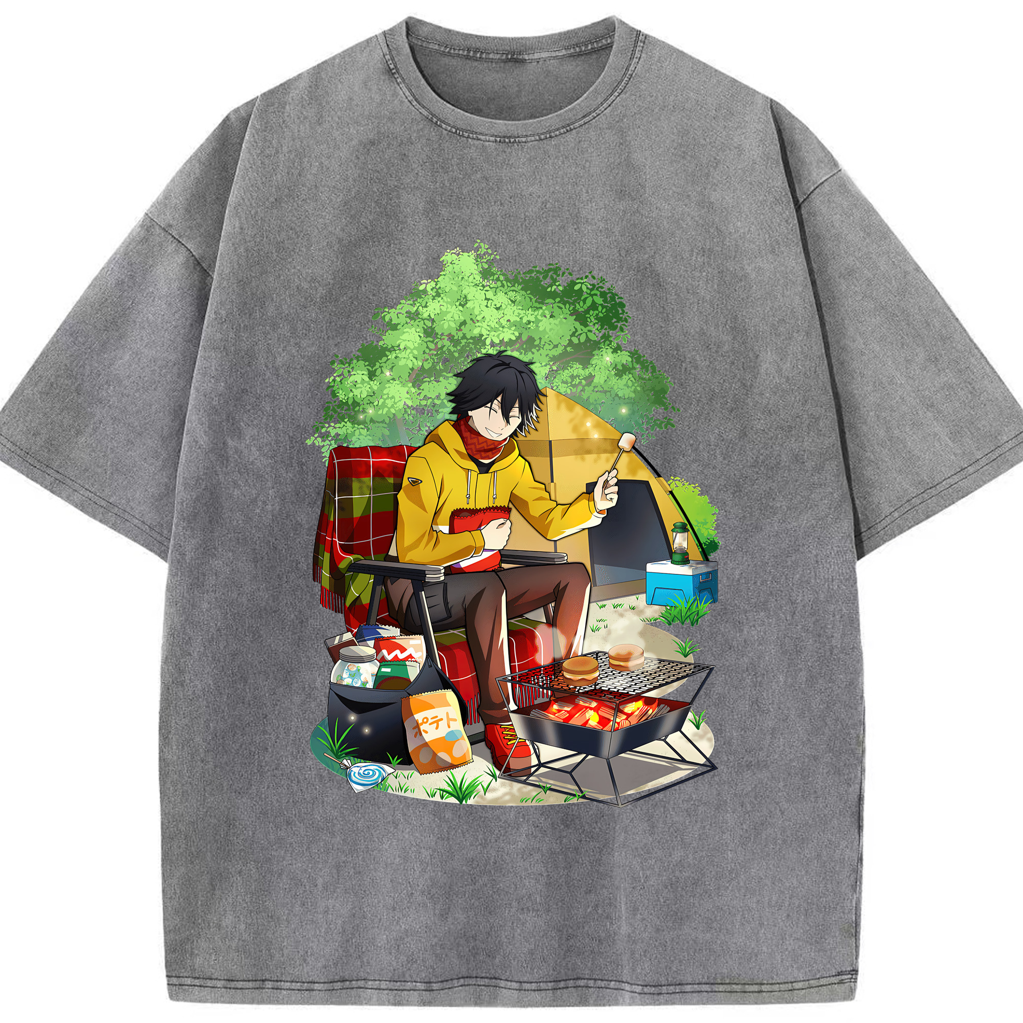 （画像用） 文豪ストレイドッグス Bungo Stray Dogs 綿100% ヴィンテージ風 半袖Tシャツ（フロントプリント）