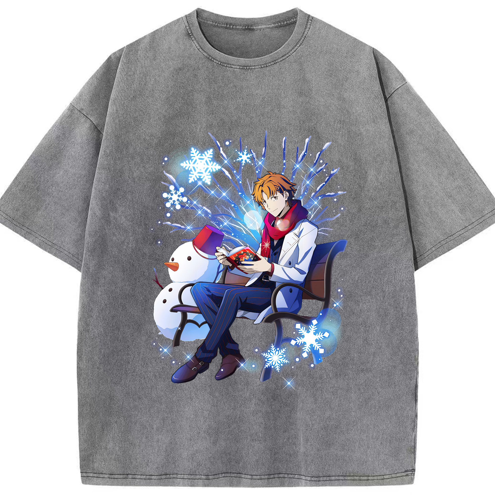 （画像用） 文豪ストレイドッグス Bungo Stray Dogs 綿100% ヴィンテージ風 半袖Tシャツ（フロントプリント）