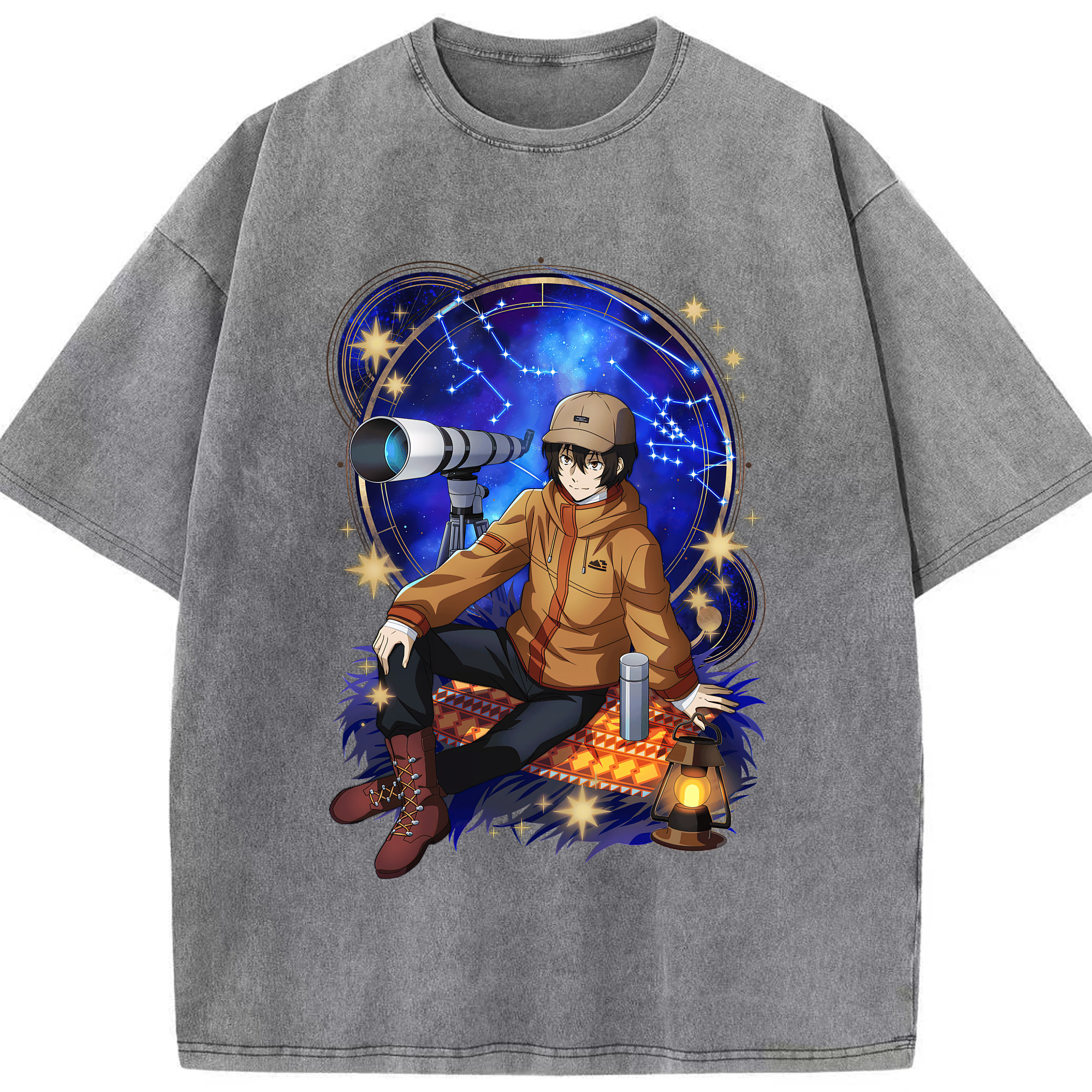 （画像用） 文豪ストレイドッグス Bungo Stray Dogs 綿100% ヴィンテージ風 半袖Tシャツ（フロントプリント）
