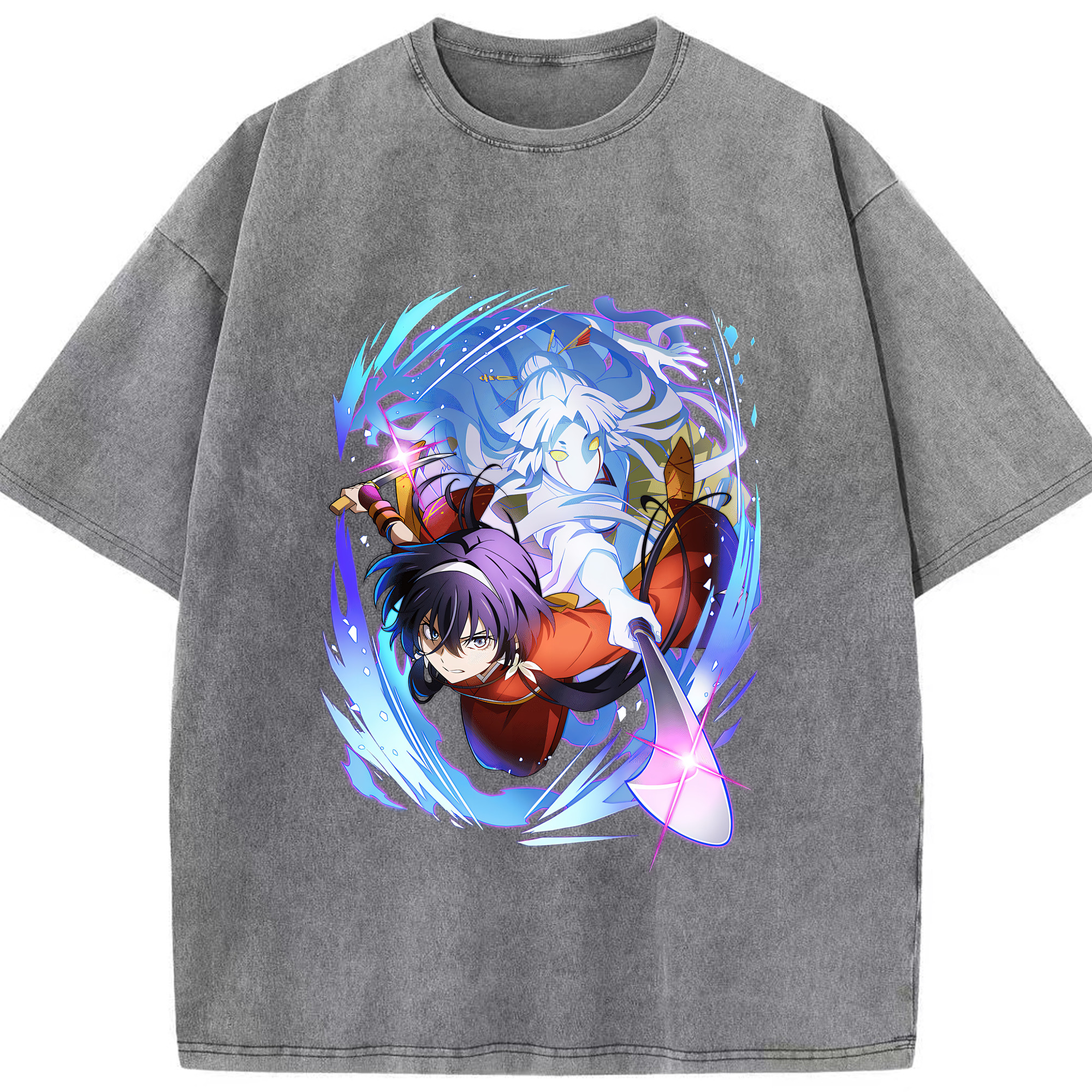 （画像用） 文豪ストレイドッグス Bungo Stray Dogs 綿100% ヴィンテージ風 半袖Tシャツ（フロントプリント）