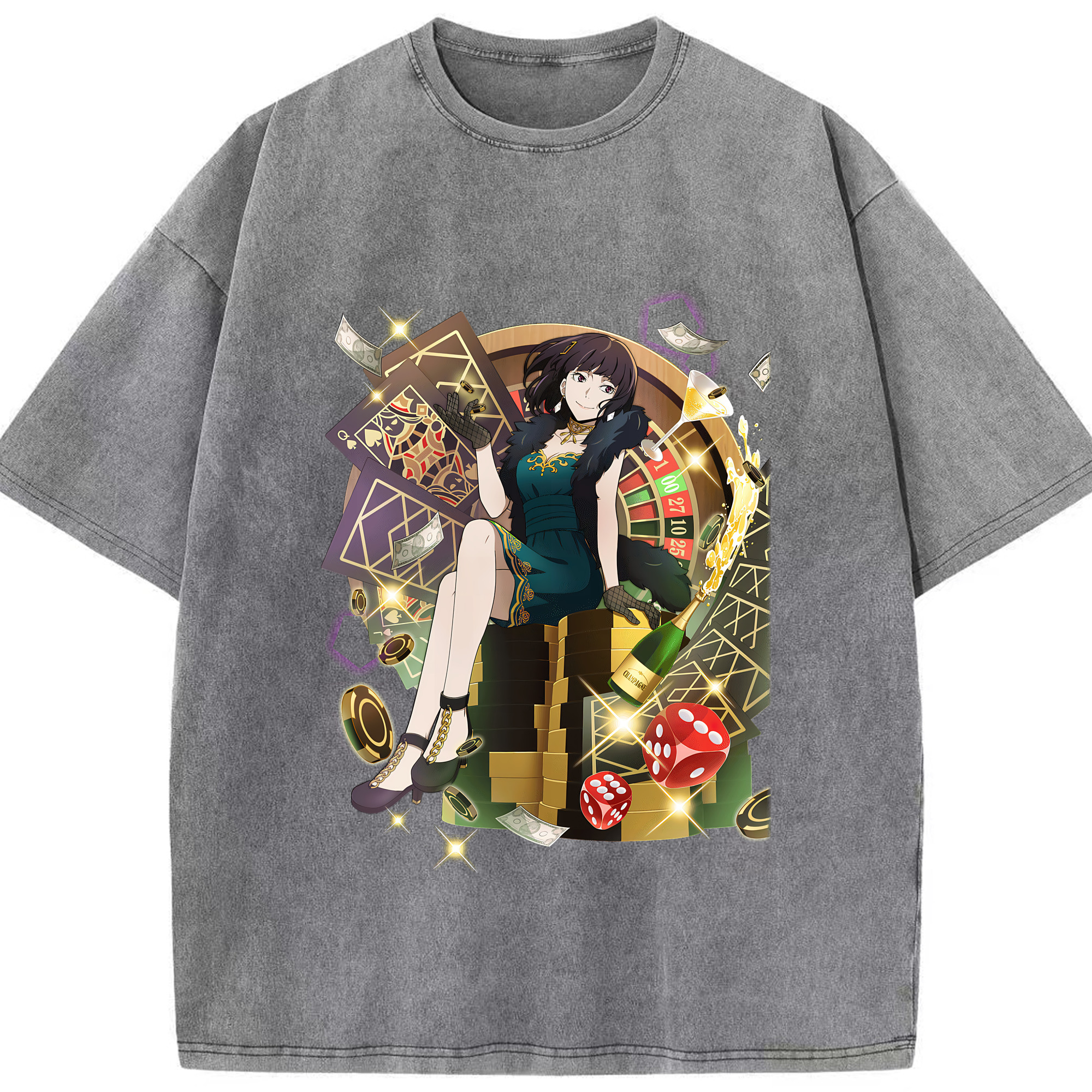 （画像用） 文豪ストレイドッグス Bungo Stray Dogs 綿100% ヴィンテージ風 半袖Tシャツ（フロントプリント）