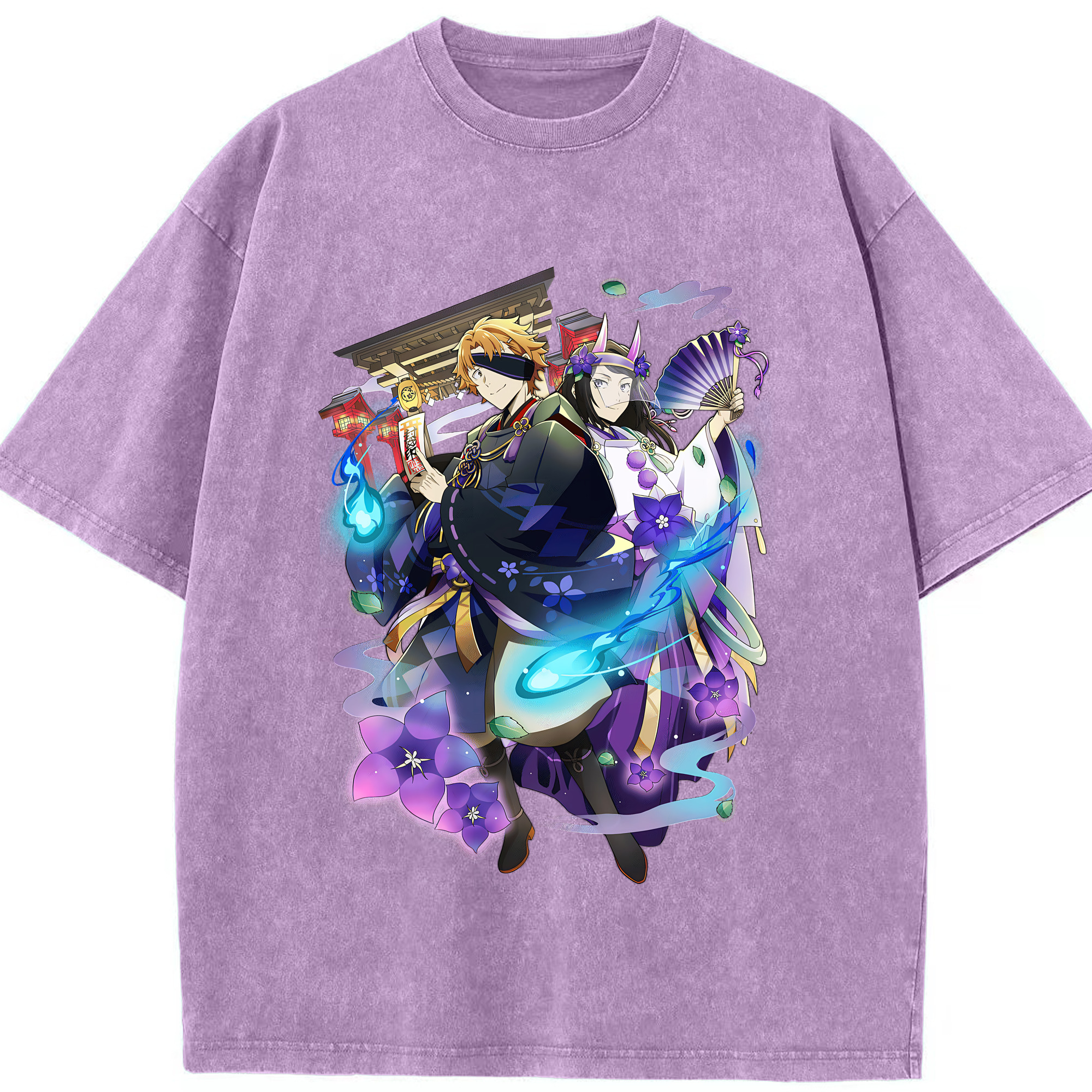 （画像用） 文豪ストレイドッグス Bungo Stray Dogs 綿100% ヴィンテージ風 半袖Tシャツ（フロントプリント）