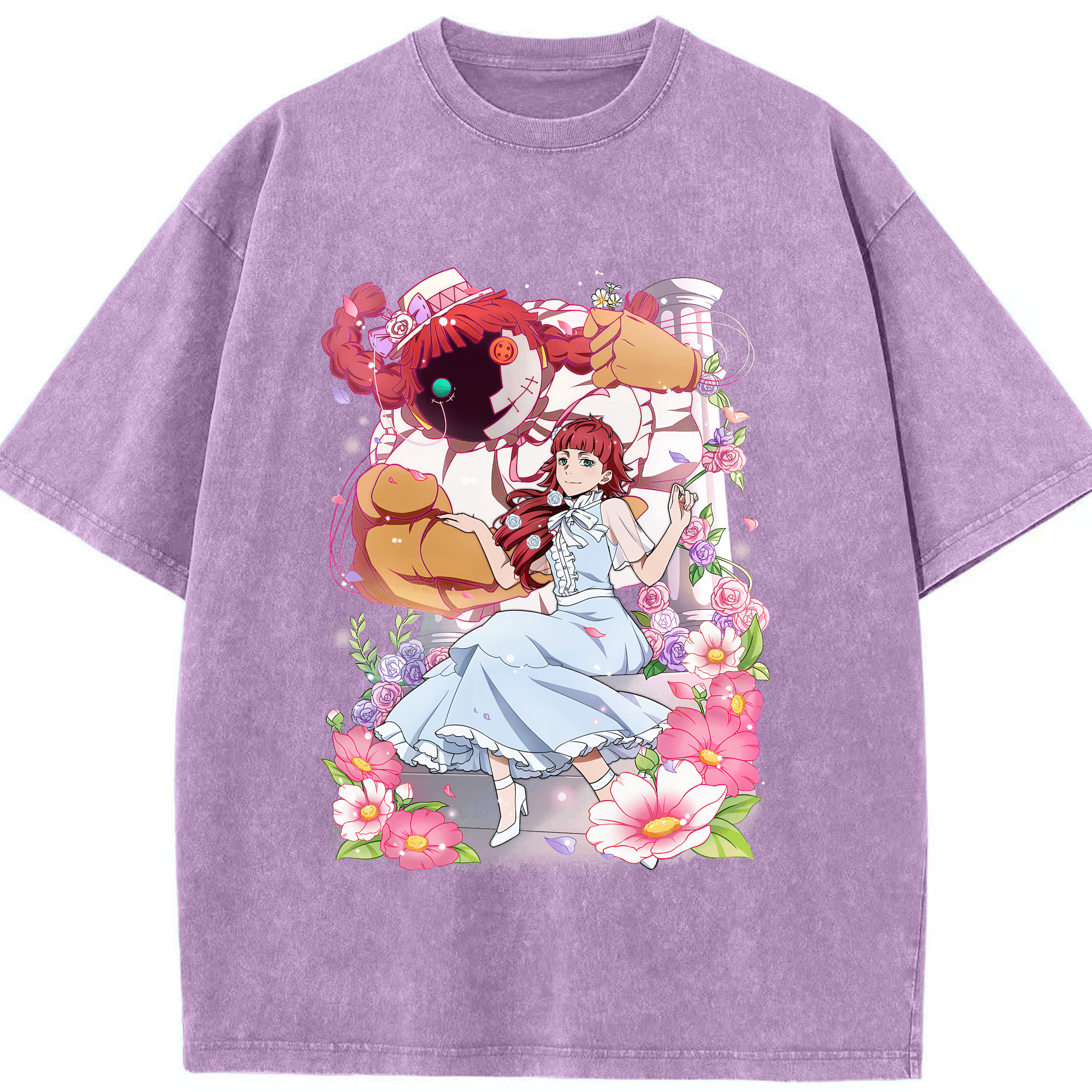 （画像用） 文豪ストレイドッグス Bungo Stray Dogs 綿100% ヴィンテージ風 半袖Tシャツ（フロントプリント）