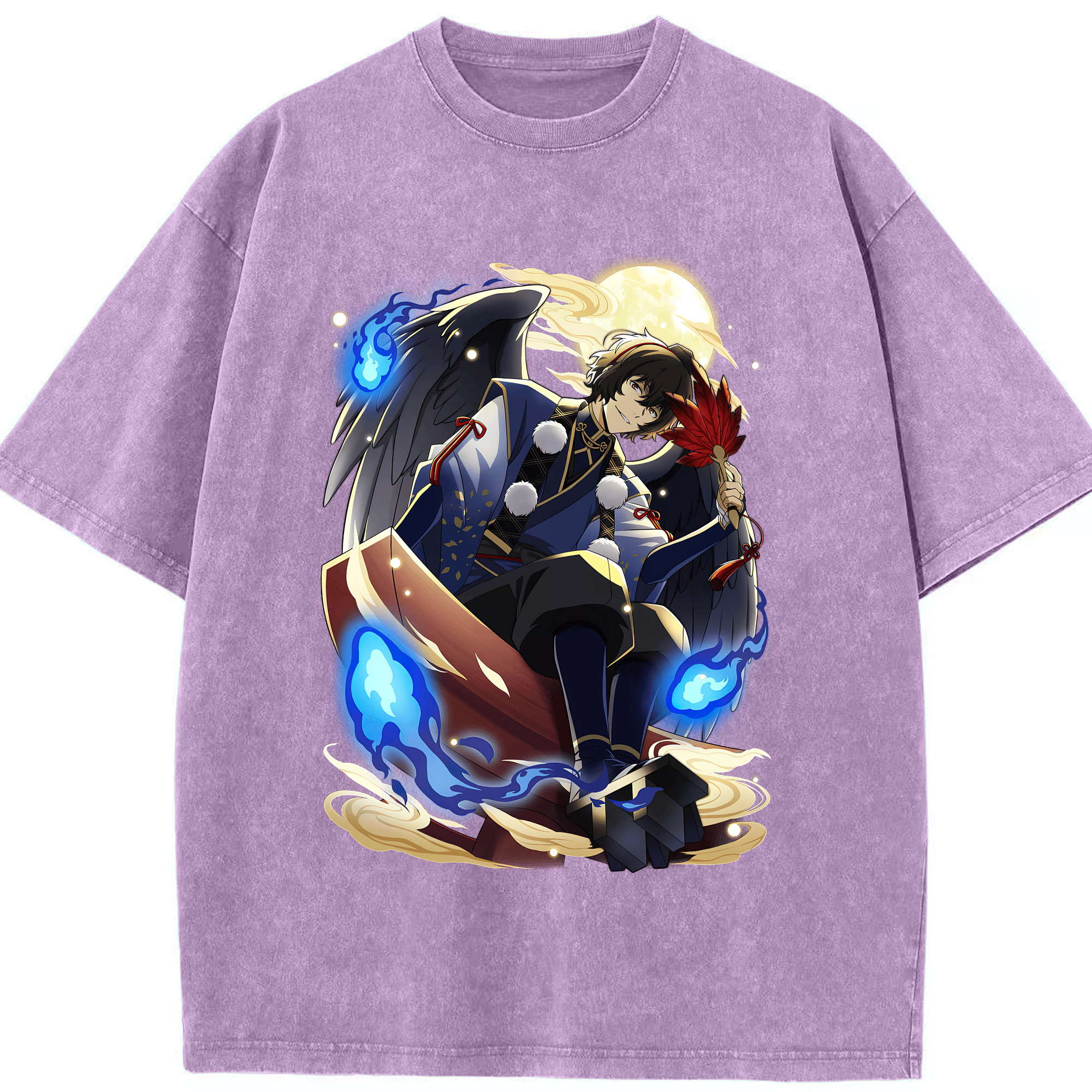 （画像用） 文豪ストレイドッグス Bungo Stray Dogs 綿100% ヴィンテージ風 半袖Tシャツ（フロントプリント）