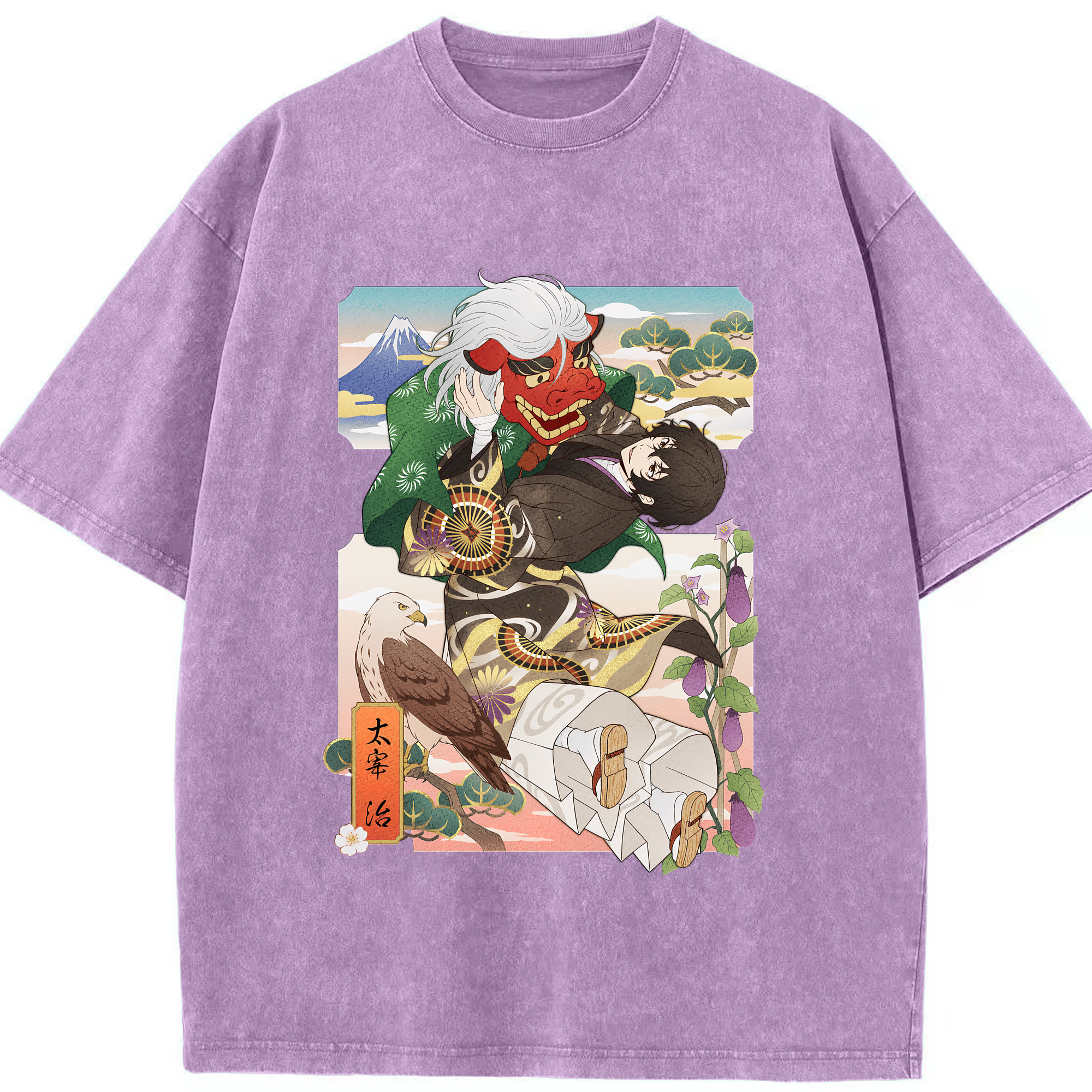 （画像用） 文豪ストレイドッグス Bungo Stray Dogs 綿100% ヴィンテージ風 半袖Tシャツ（フロントプリント）