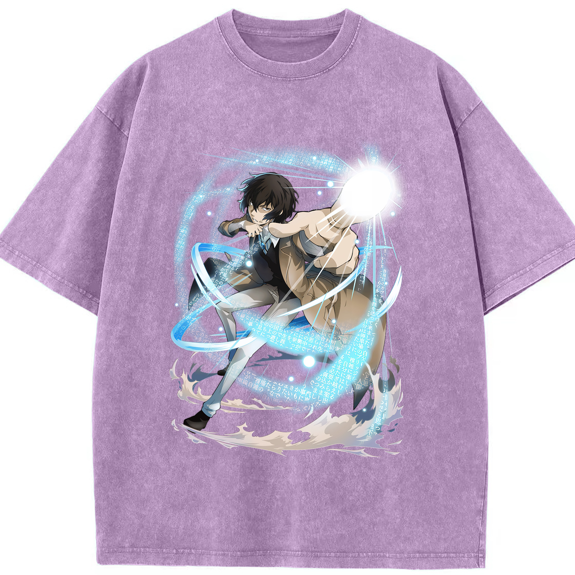 （画像用） 文豪ストレイドッグス Bungo Stray Dogs 綿100% ヴィンテージ風 半袖Tシャツ（フロントプリント）