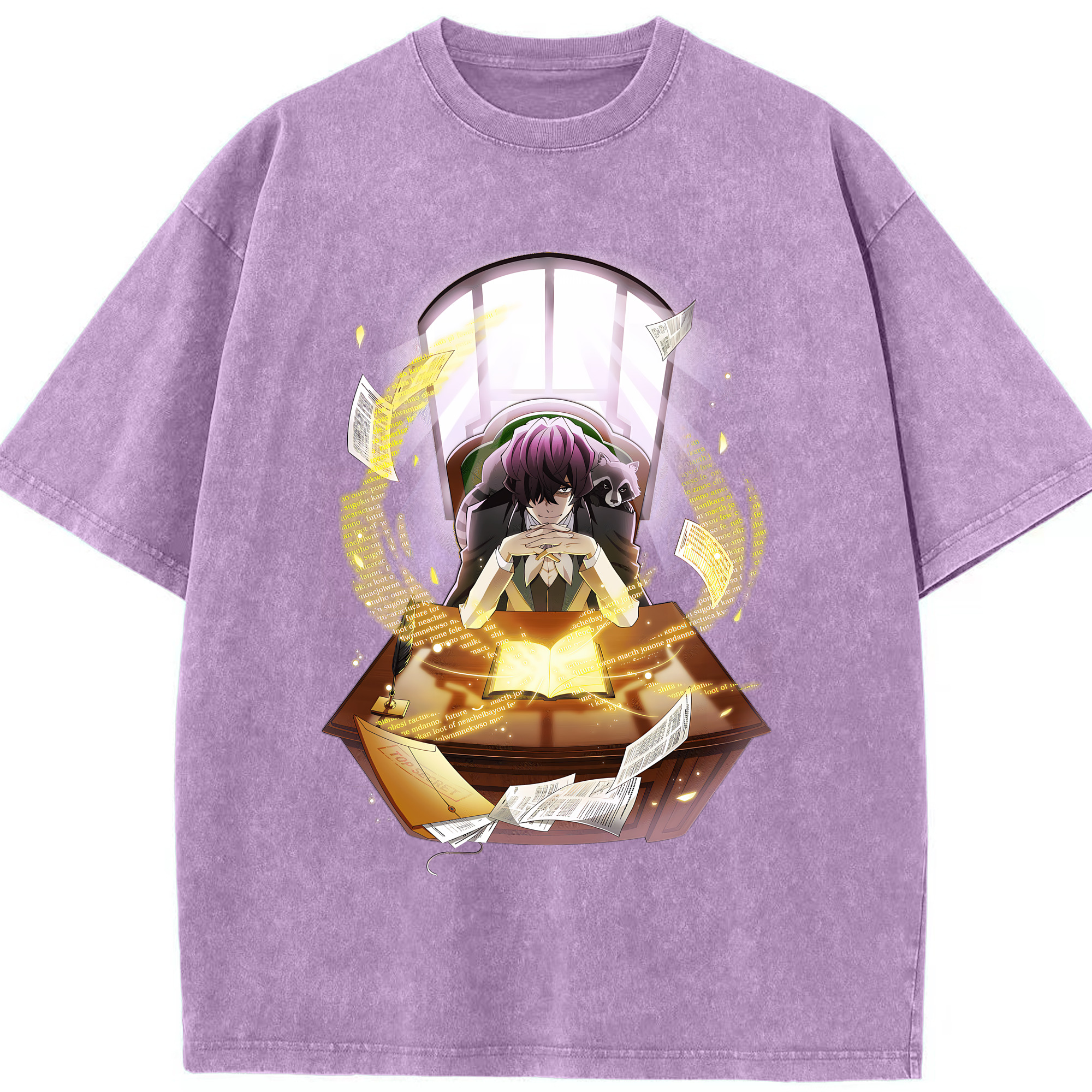 （画像用） 文豪ストレイドッグス Bungo Stray Dogs 綿100% ヴィンテージ風 半袖Tシャツ（フロントプリント）