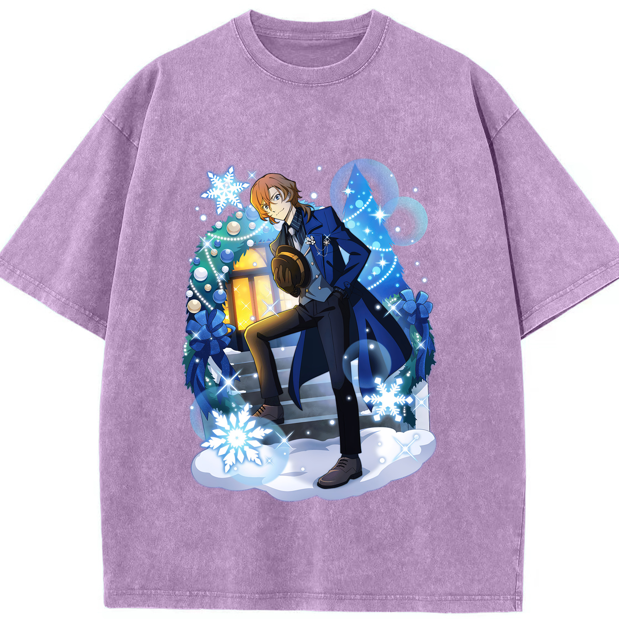 （画像用） 文豪ストレイドッグス Bungo Stray Dogs 綿100% ヴィンテージ風 半袖Tシャツ（フロントプリント）