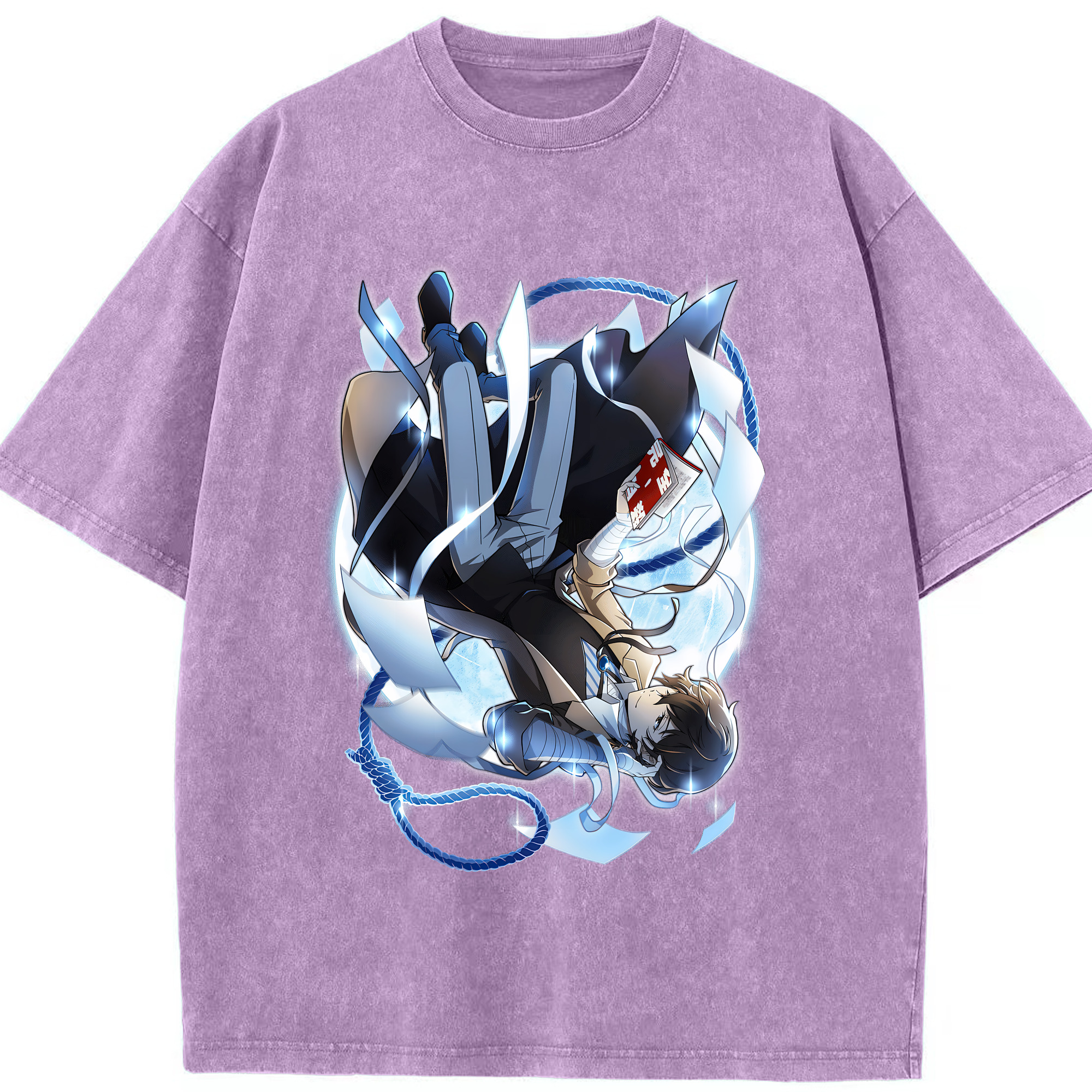 （画像用） 文豪ストレイドッグス Bungo Stray Dogs 綿100% ヴィンテージ風 半袖Tシャツ（フロントプリント）