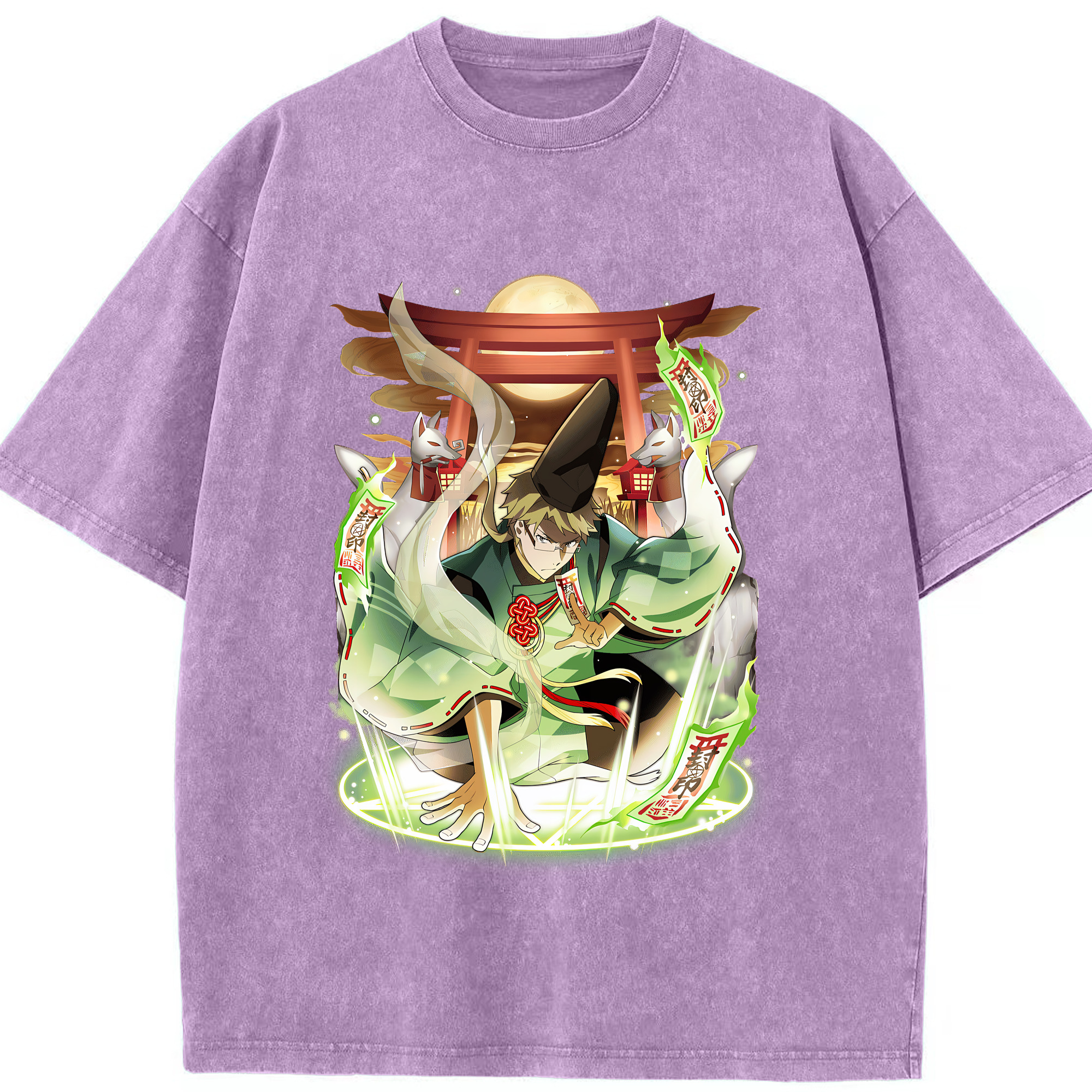 （画像用） 文豪ストレイドッグス Bungo Stray Dogs 綿100% ヴィンテージ風 半袖Tシャツ（フロントプリント）