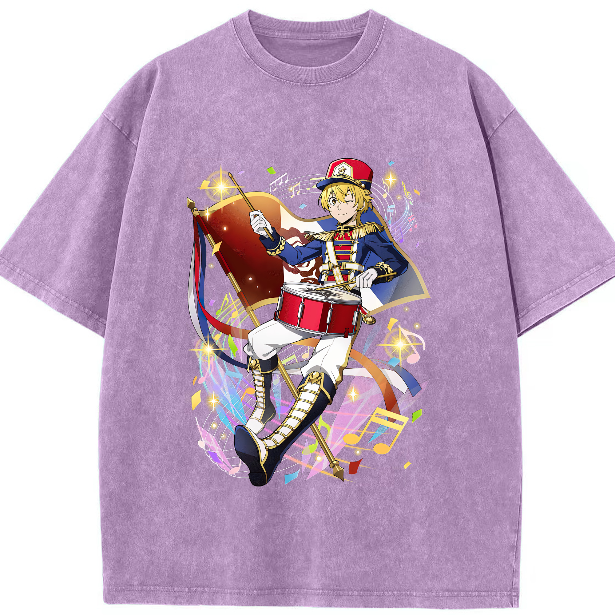 （画像用） 文豪ストレイドッグス Bungo Stray Dogs 綿100% ヴィンテージ風 半袖Tシャツ（フロントプリント）