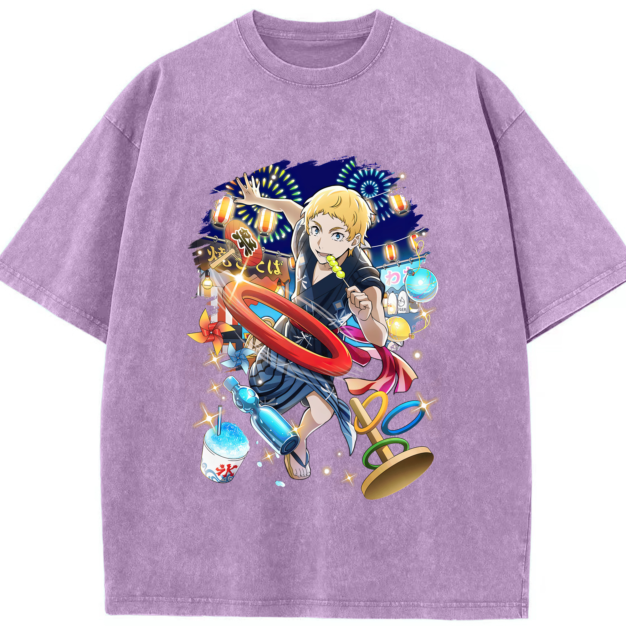 （画像用） 文豪ストレイドッグス Bungo Stray Dogs 綿100% ヴィンテージ風 半袖Tシャツ（フロントプリント）