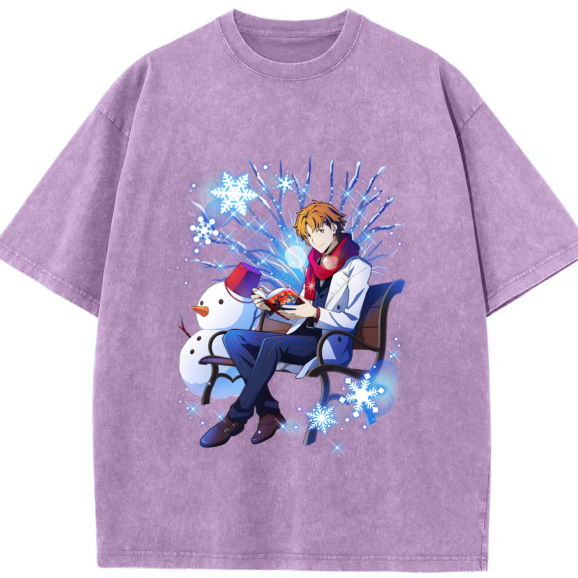 （画像用） 文豪ストレイドッグス Bungo Stray Dogs 綿100% ヴィンテージ風 半袖Tシャツ（フロントプリント）