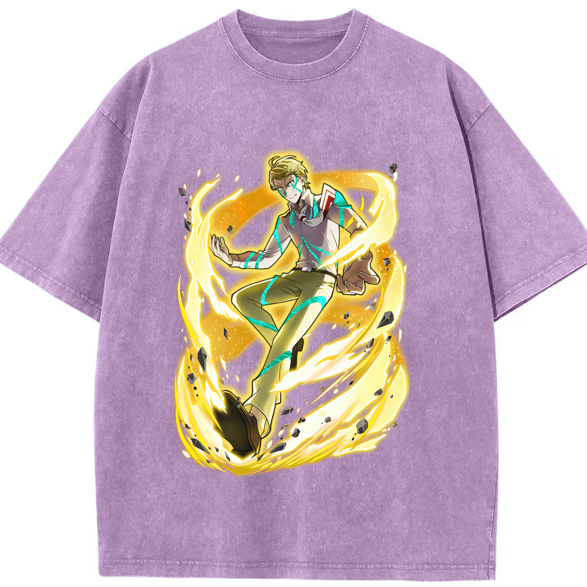 （画像用） 文豪ストレイドッグス Bungo Stray Dogs 綿100% ヴィンテージ風 半袖Tシャツ（フロントプリント）