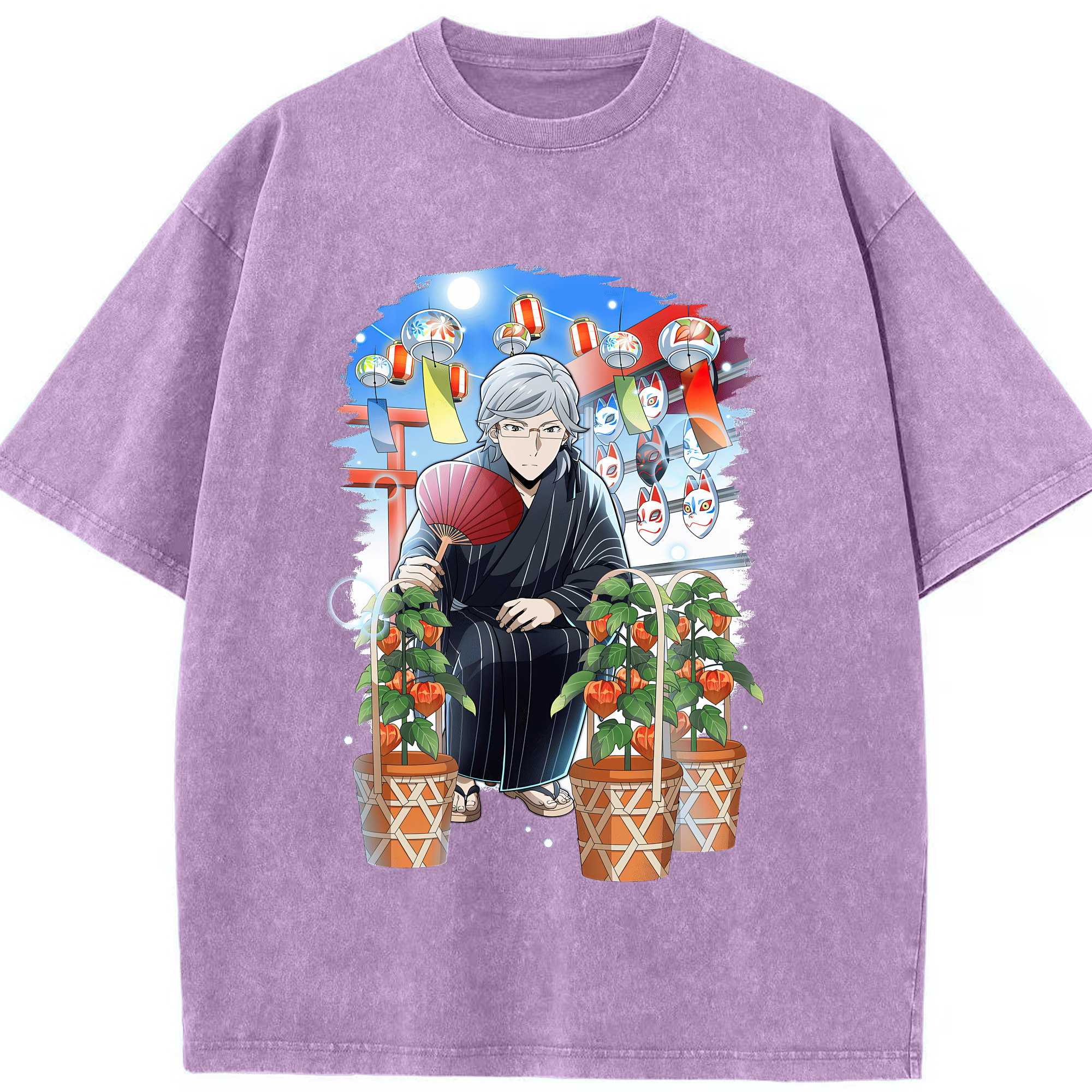 （画像用） 文豪ストレイドッグス Bungo Stray Dogs 綿100% ヴィンテージ風 半袖Tシャツ（フロントプリント）