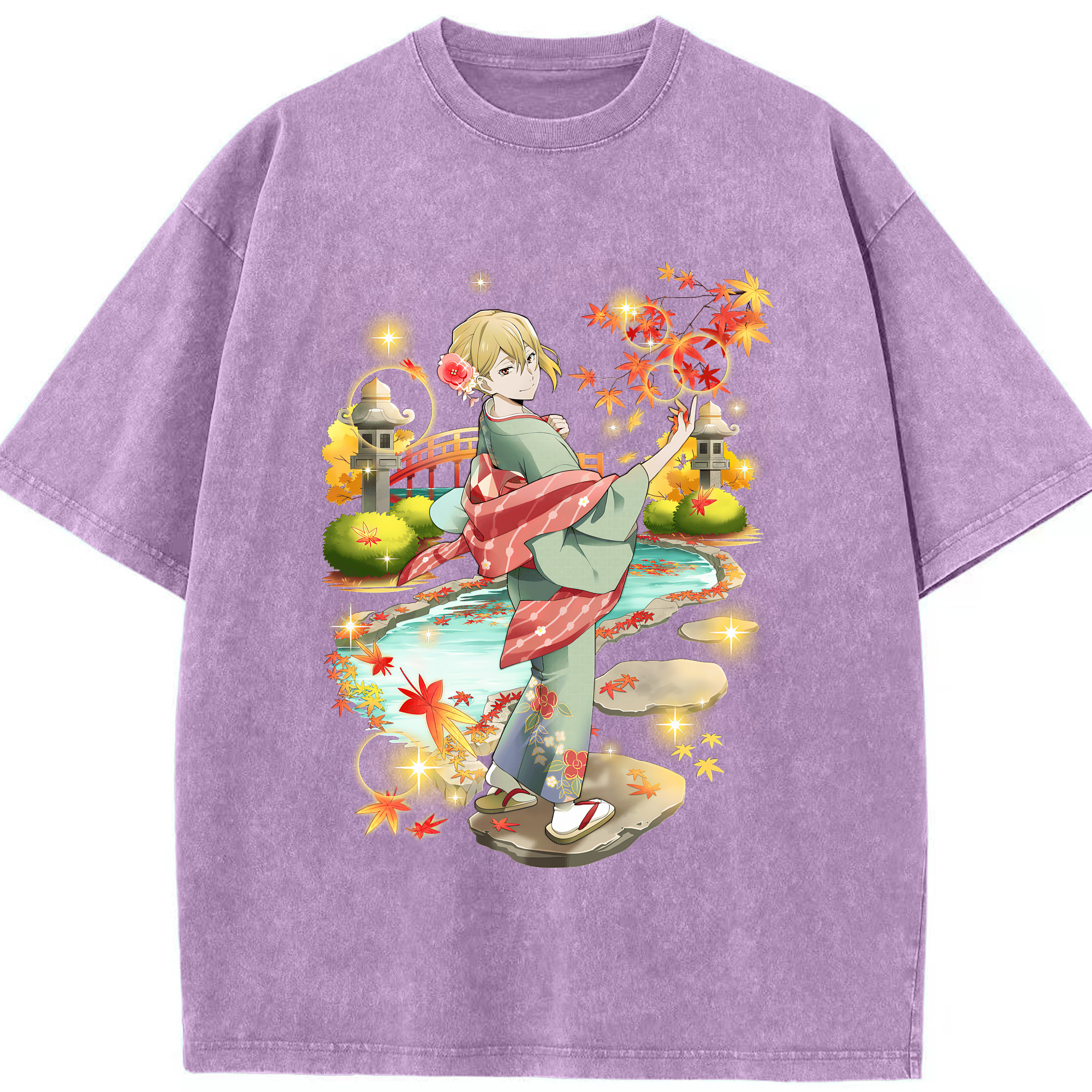 （画像用） 文豪ストレイドッグス Bungo Stray Dogs 綿100% ヴィンテージ風 半袖Tシャツ（フロントプリント）